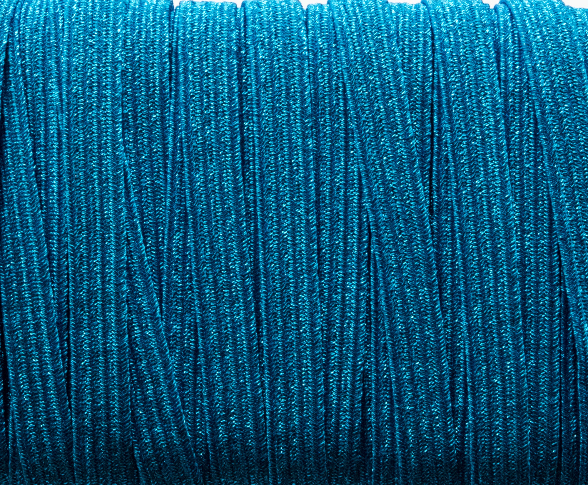 1/4 inch Elastic Metallic Turquoise Elastic