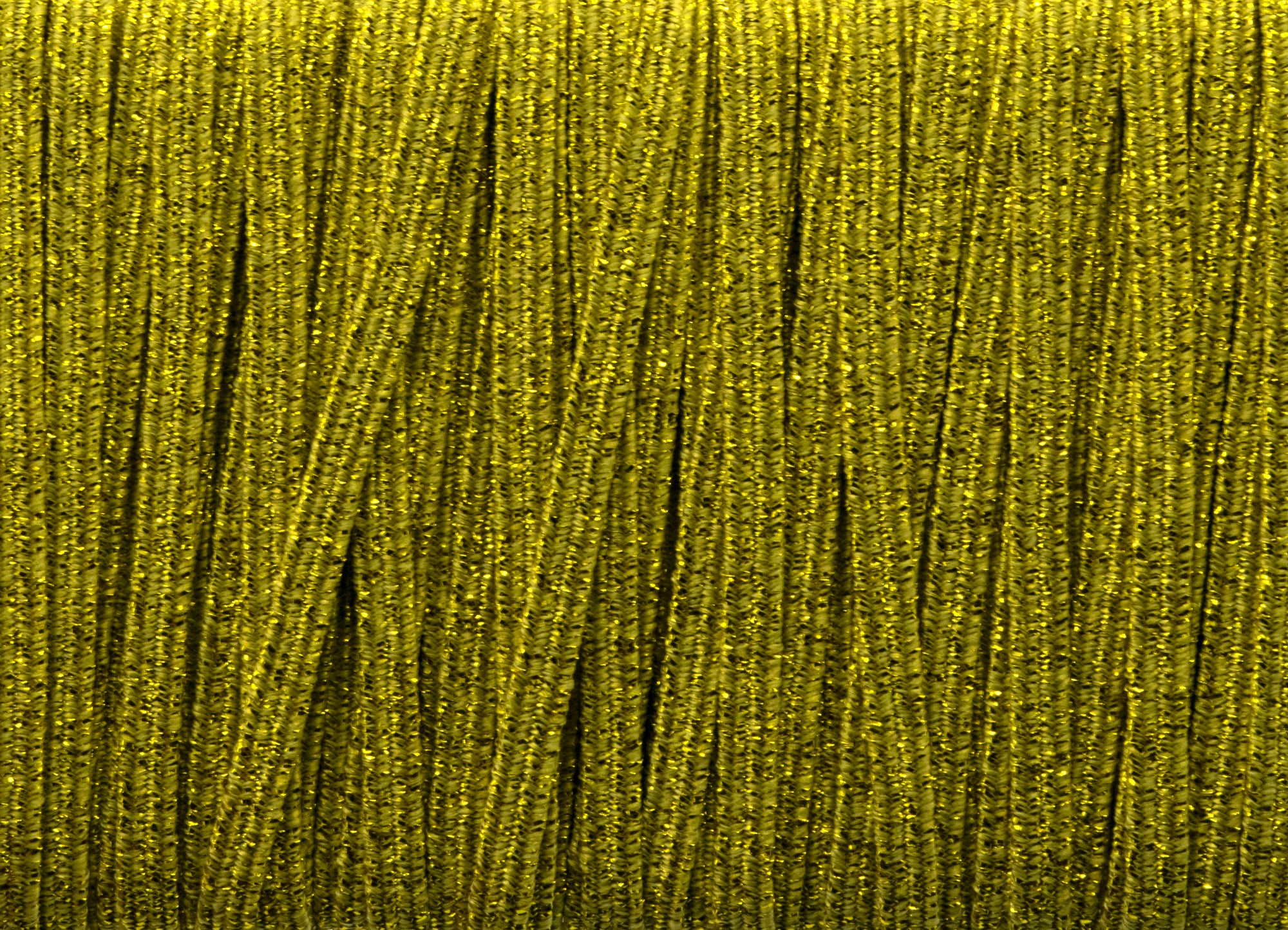 1/8 inch Elastic Metallic Yellow Elastic