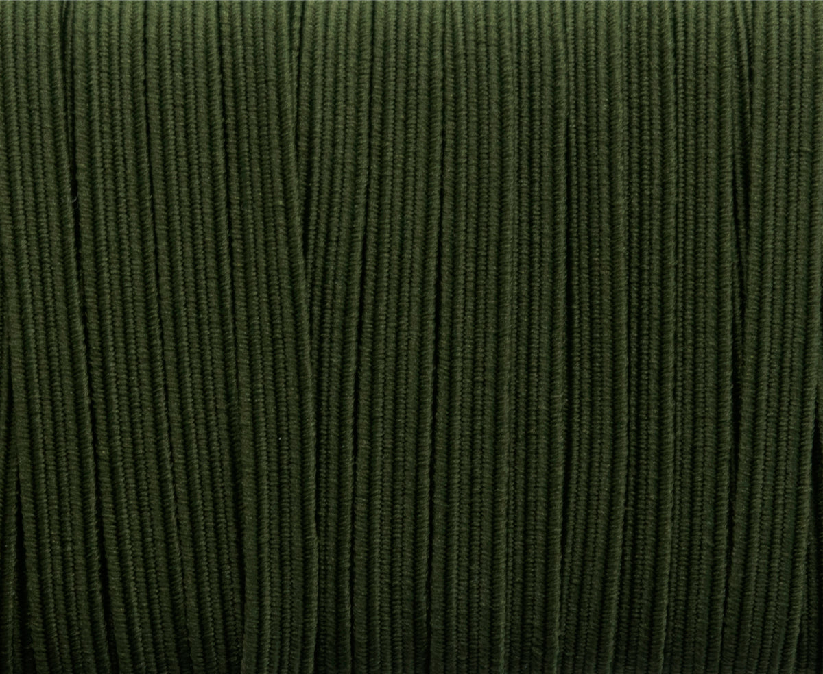 1/4 inch Elastic Moss Green Elastic