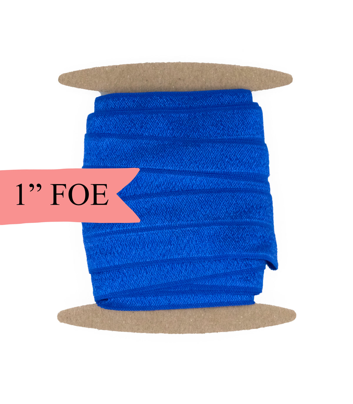 1&quot; Fold Over Elastic Cobalt Blue Elastic