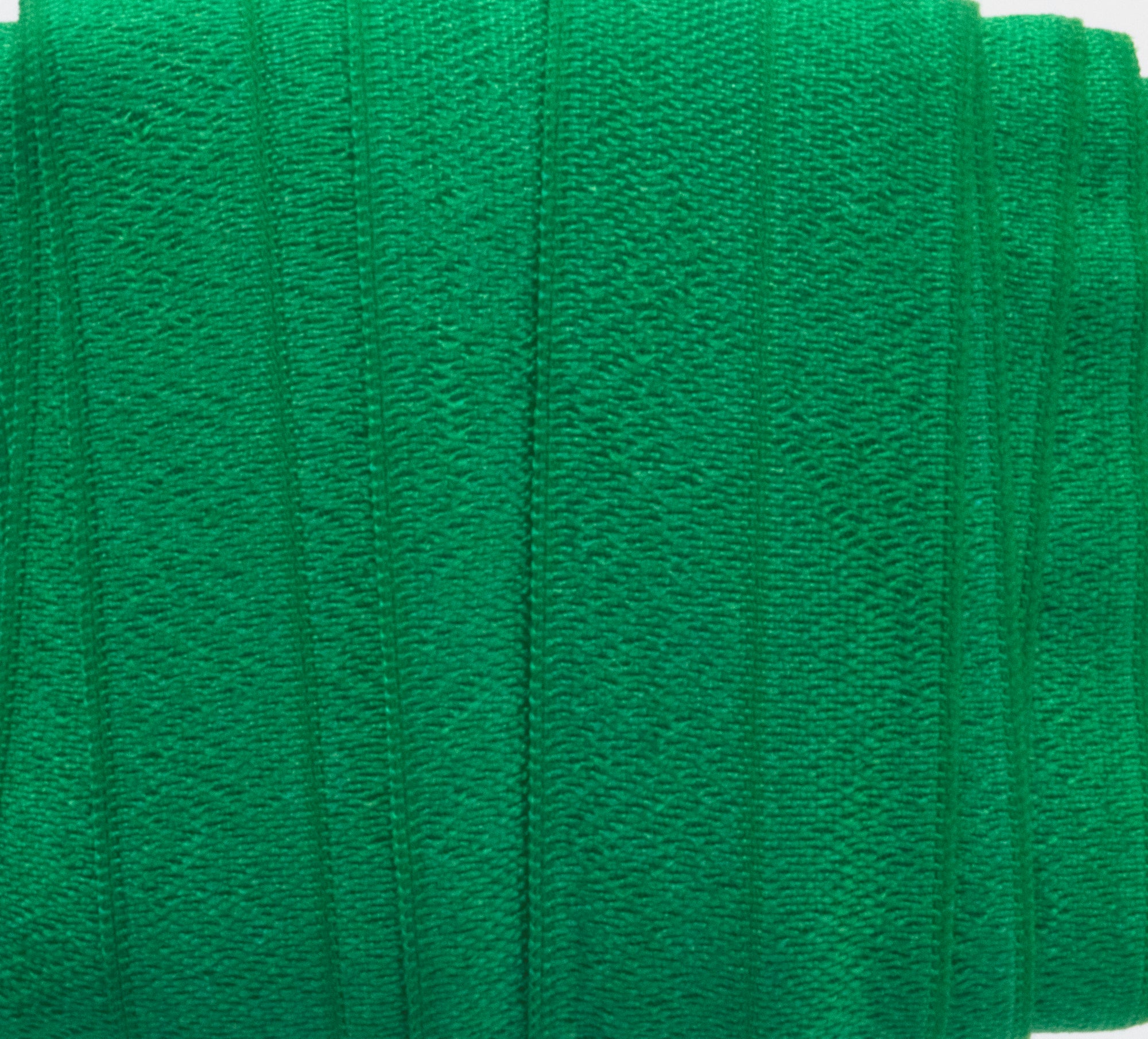 1" Fold Over Elastic Green Elastic