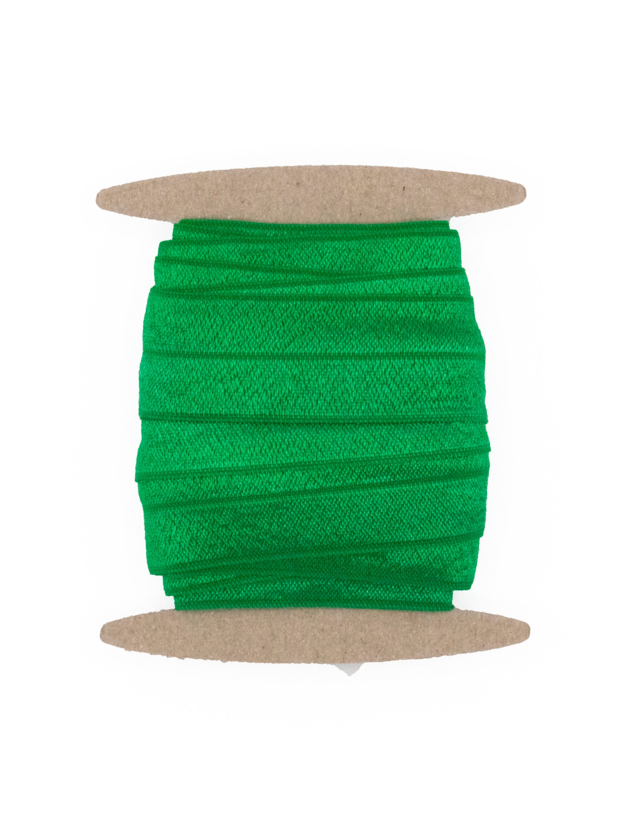 1" Fold Over Elastic Green Elastic