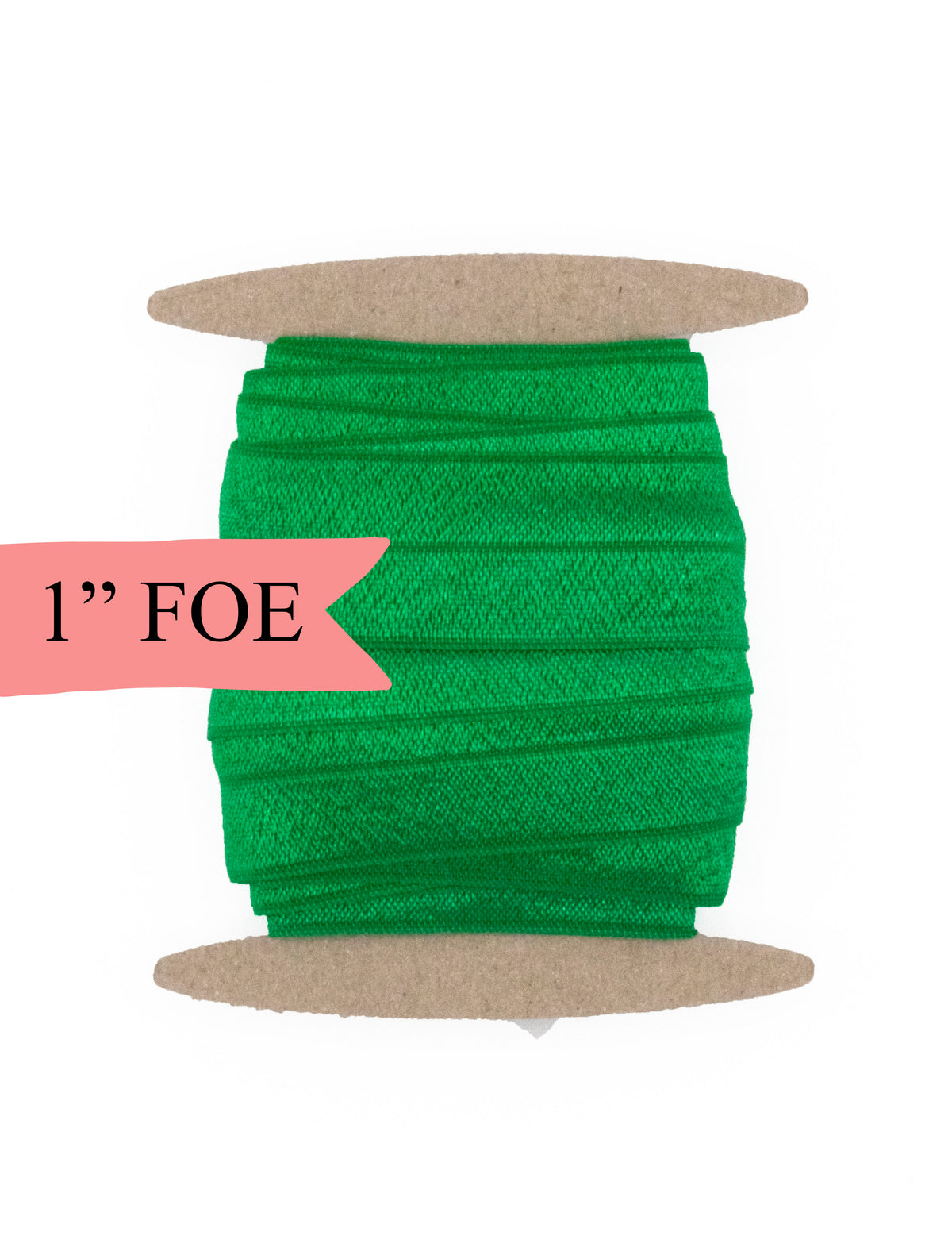 1&quot; Fold Over Elastic Green Elastic