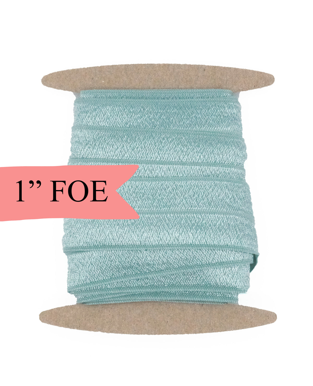 1&quot; Fold Over Elastic Nile Light Teal Elastic