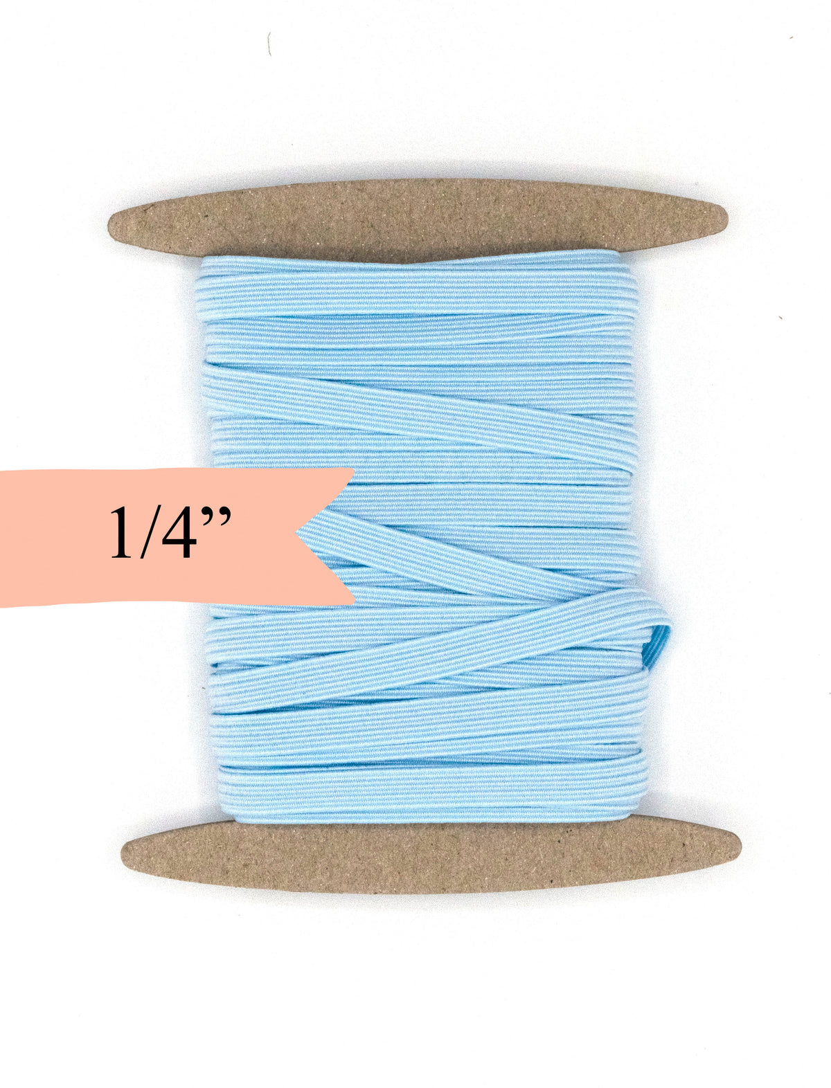 1/4 inch Elastic Pastel Blue Elastic