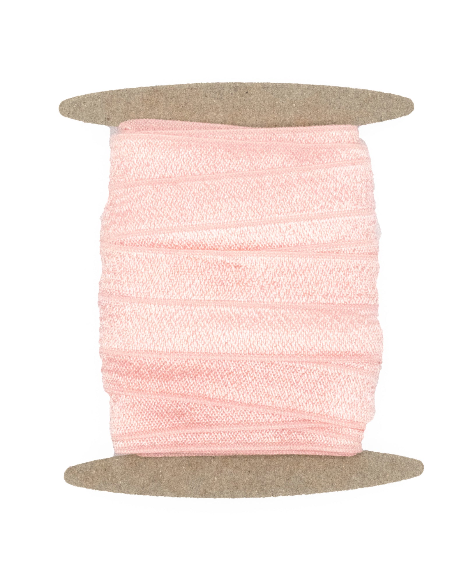 1" Fold Over Elastic Pearl Pink Elastic
