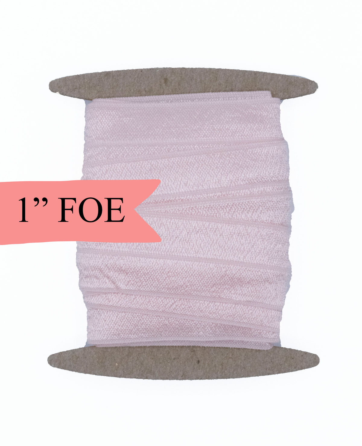 1&quot; Fold Over Elastic Powder Pink Elastic