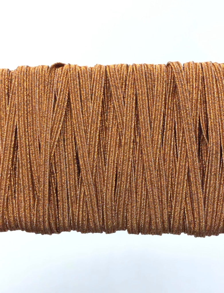 1/8 inch Elastic Metallic Orange Elastic