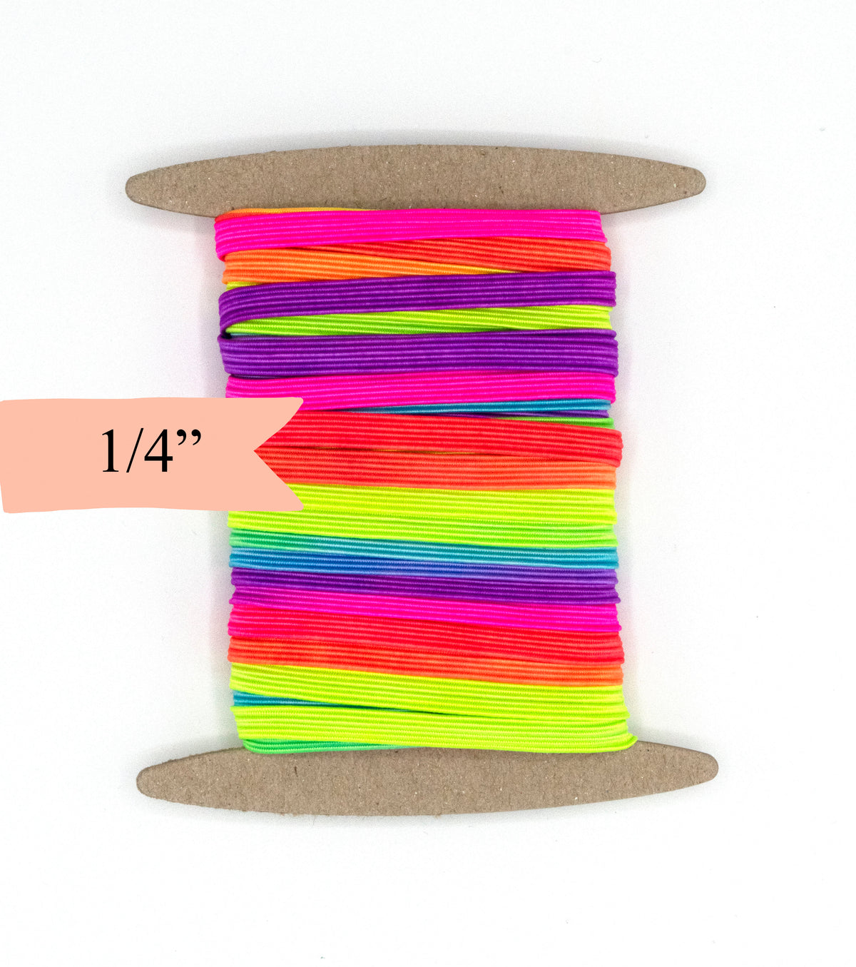 1/4 inch Elastic Rainbow Elastic