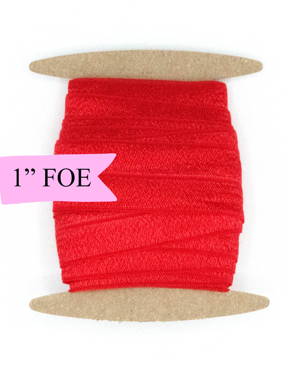 1&quot; Fold Over Elastic Red Elastic