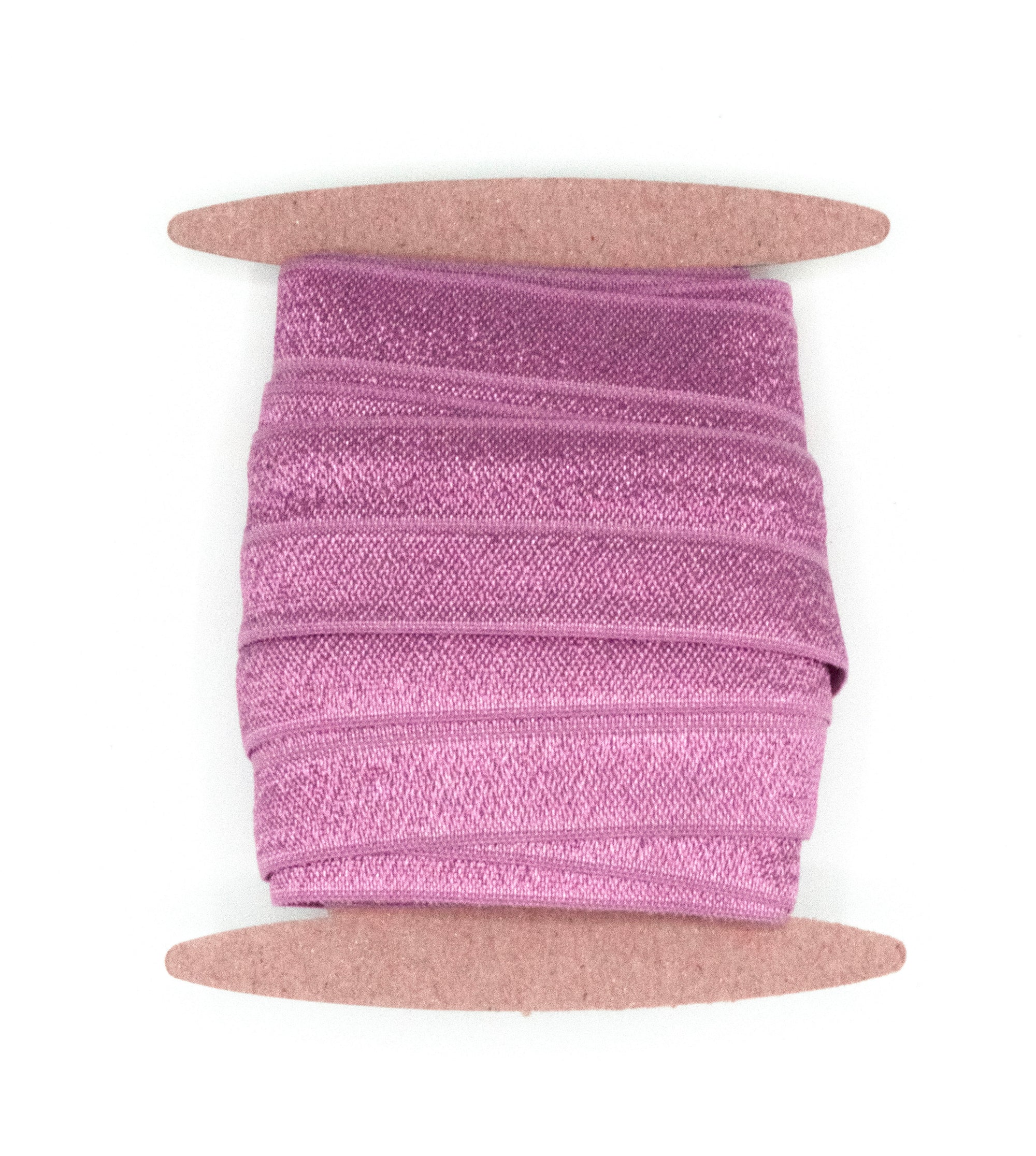 1" Fold Over Elastic Rosy Mauve Elastic