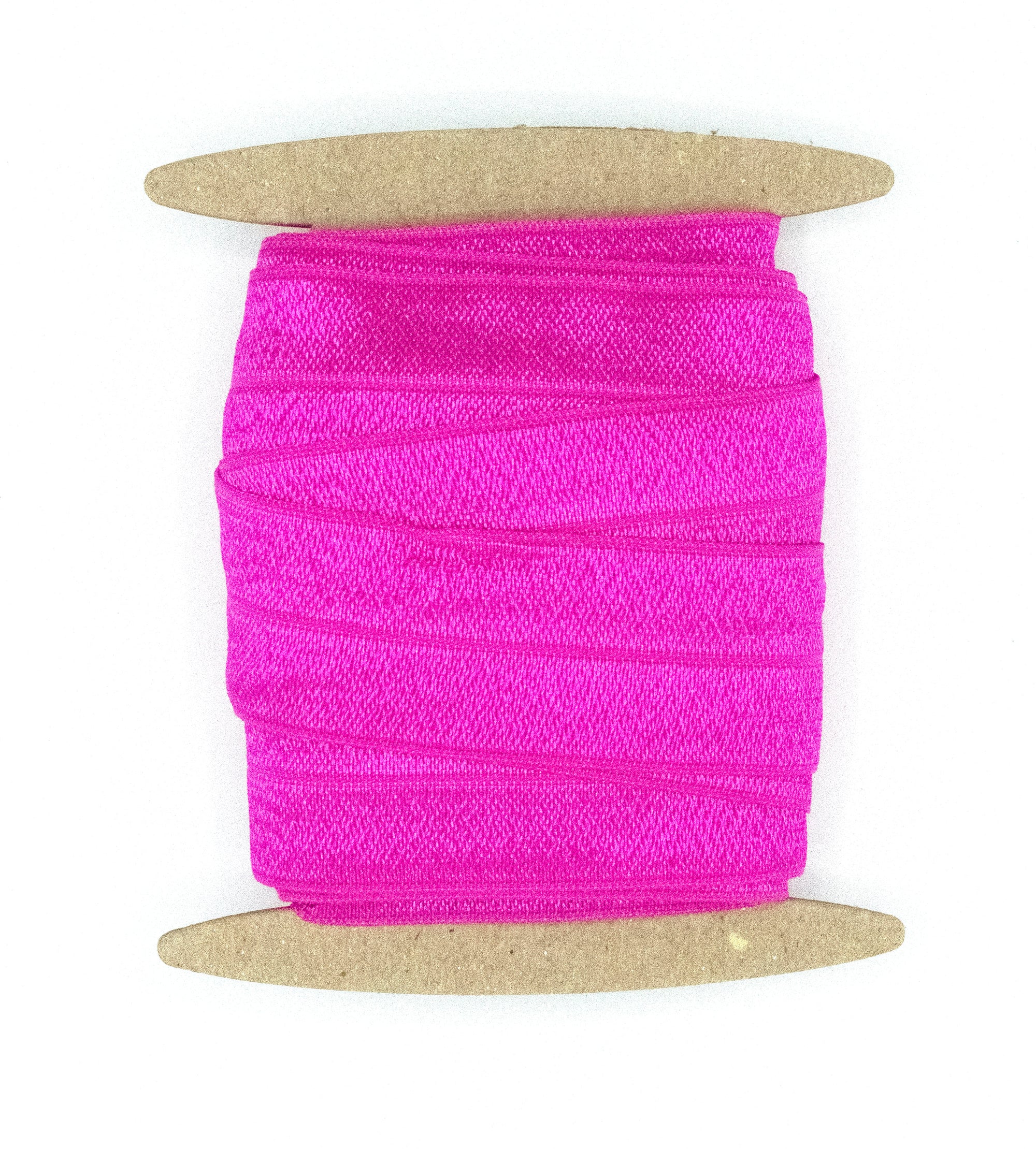 1" Fold Over Elastic Shocking Pink Elastic