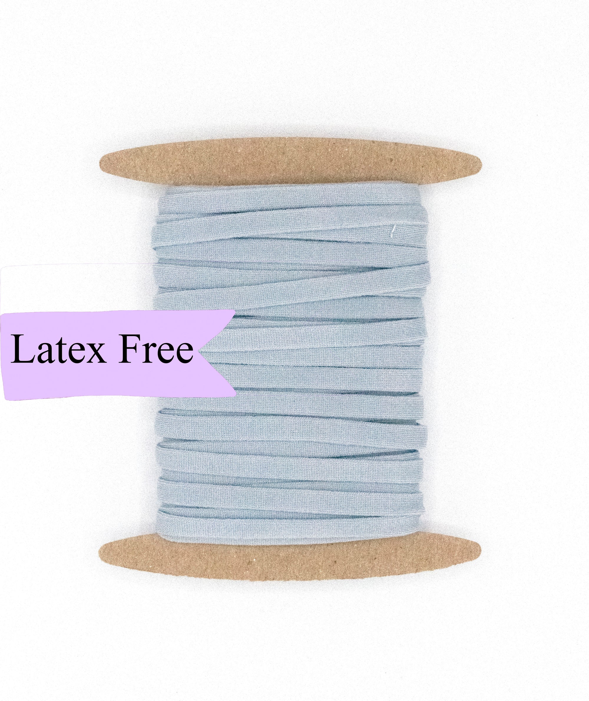 Latex Free Elastic Light Smokey Blue 5mm