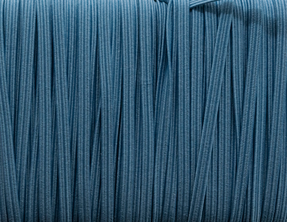 1/8 inch Elastic Storm Blue Elastic