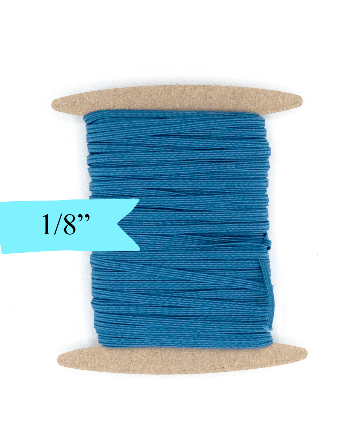 1/8 inch Elastic Storm Blue Elastic