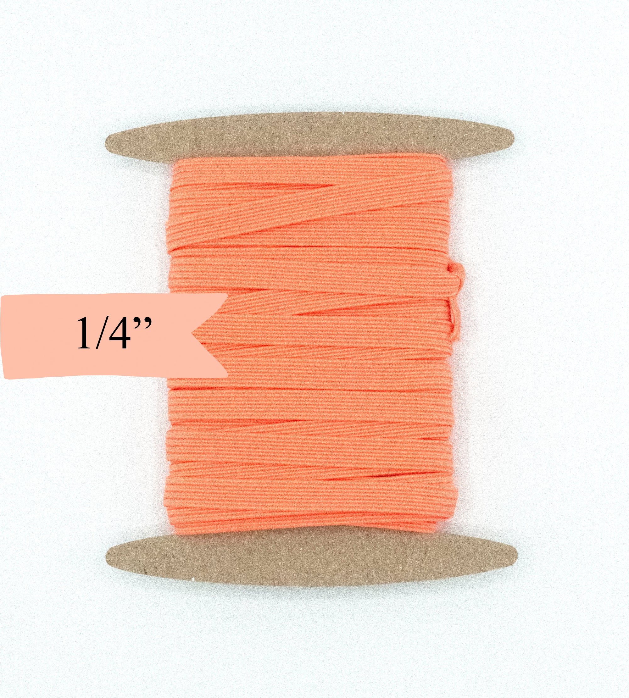 1/4 inch Elastic Sun Kissed Coral Elastic