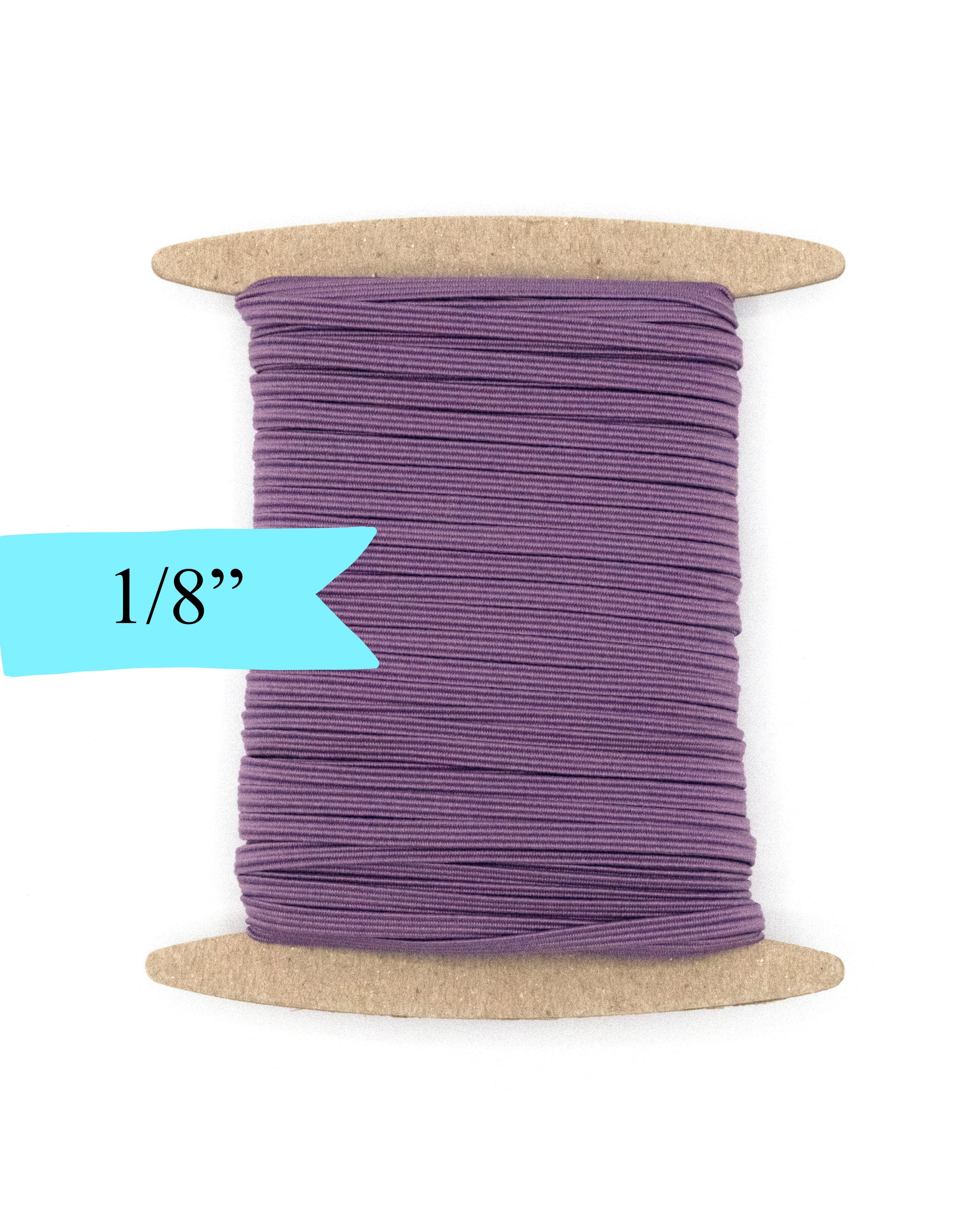 1/8 inch Elastic Thistle Purple Elastic