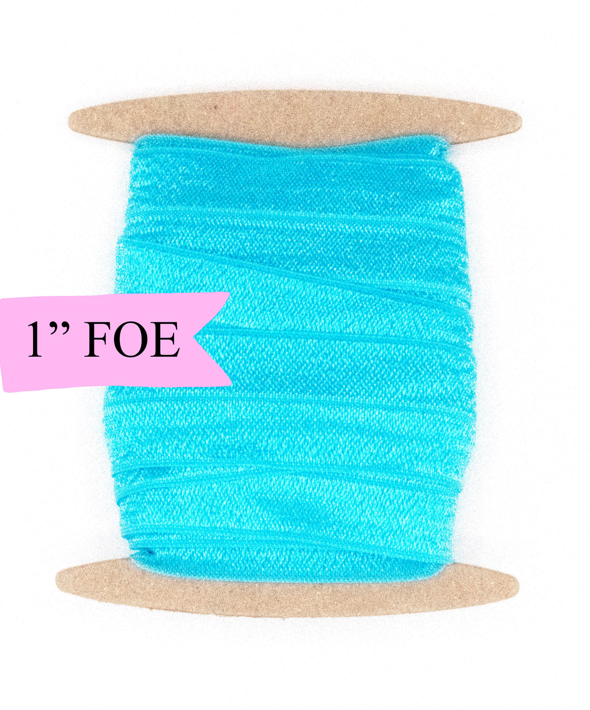 1&quot; Fold Over Elastic Turquoise Elastic