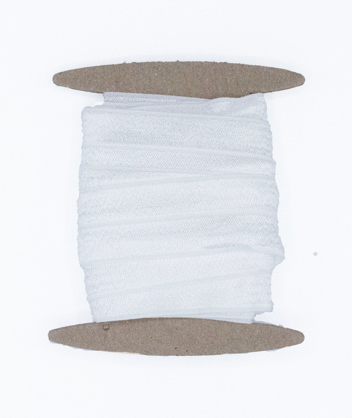 1&quot; Fold Over Elastic White Elastic