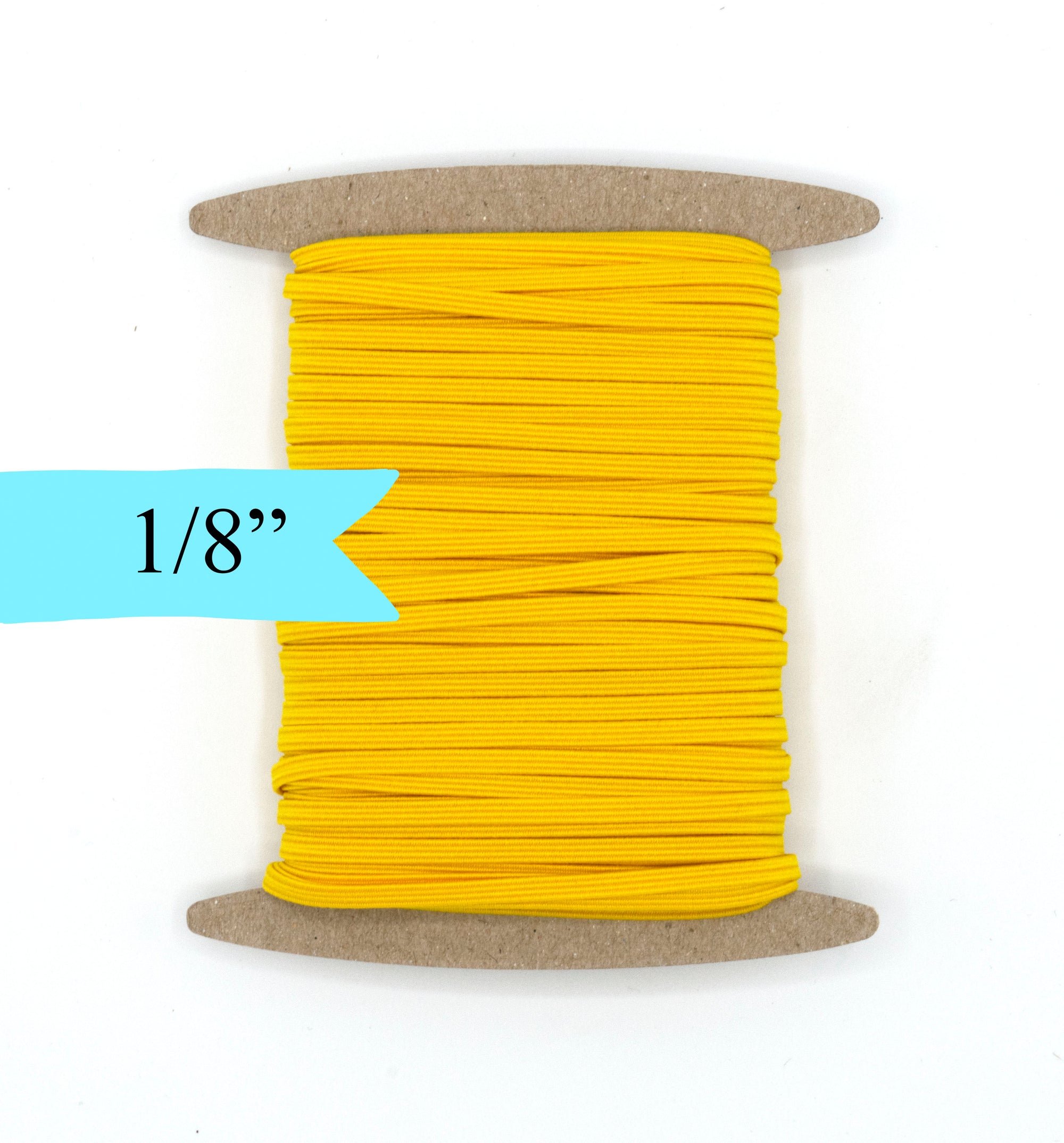 1/8 inch Elastic Yellow Elastic