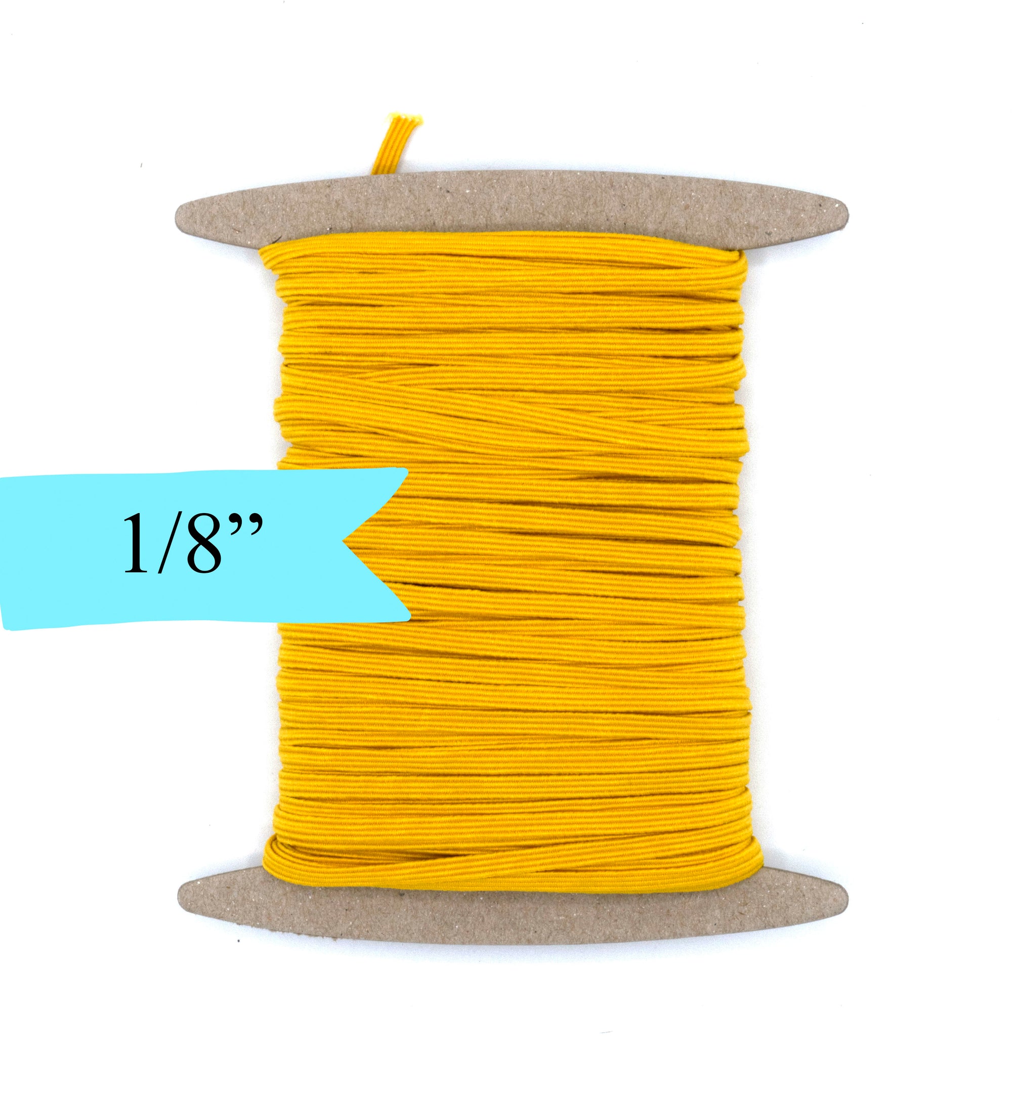 1/8 inch Elastic Yellow Gold Elastic