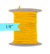 1/8 inch Elastic Yellow Gold Elastic