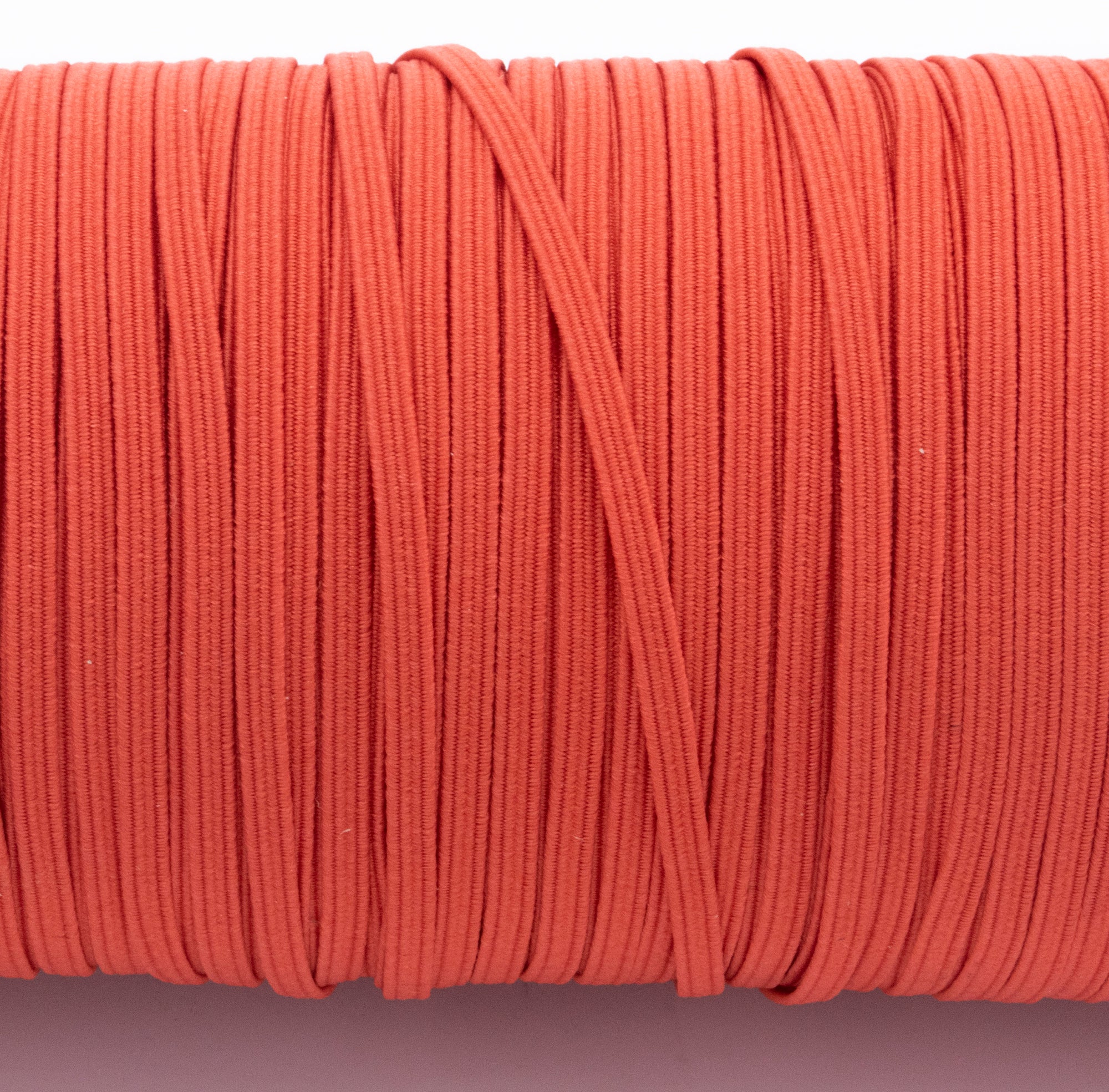 1/8 inch Elastic La Rosa Coral Red Elastic