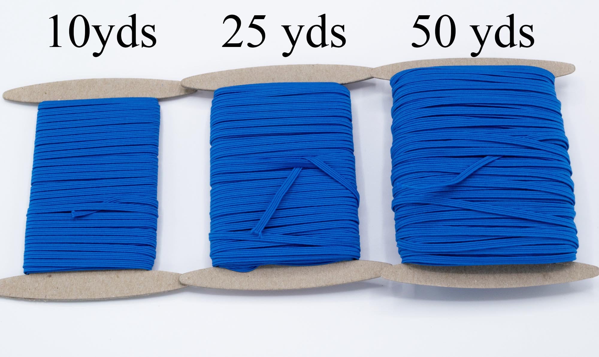 1/8 inch Elastic Blue Elastic