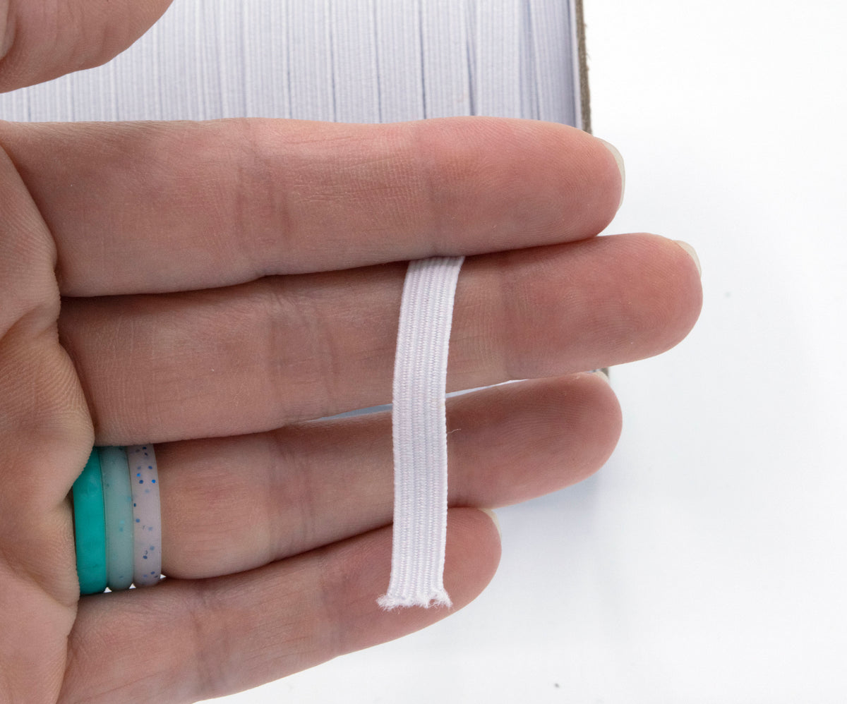 1/4 inch Elastic White Elastic