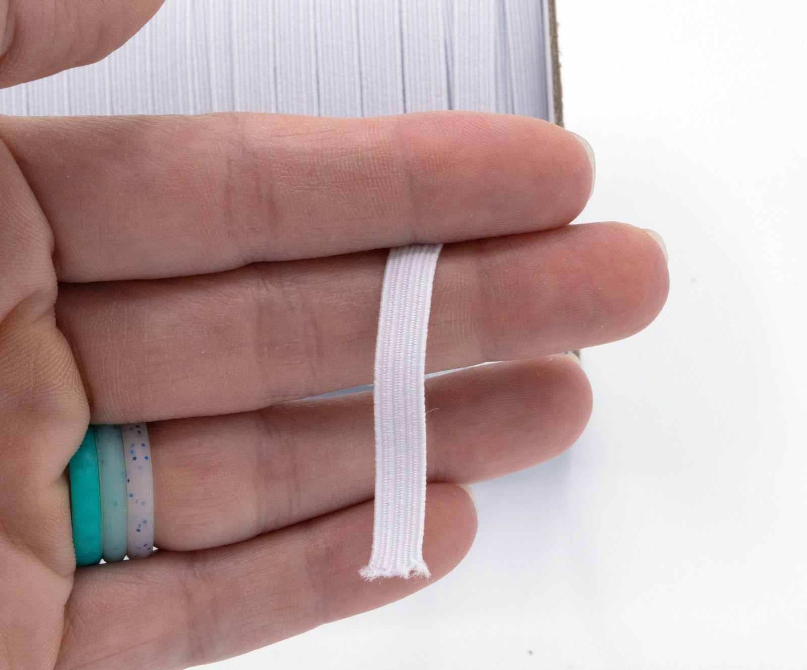 1/4 inch Elastic White Elastic