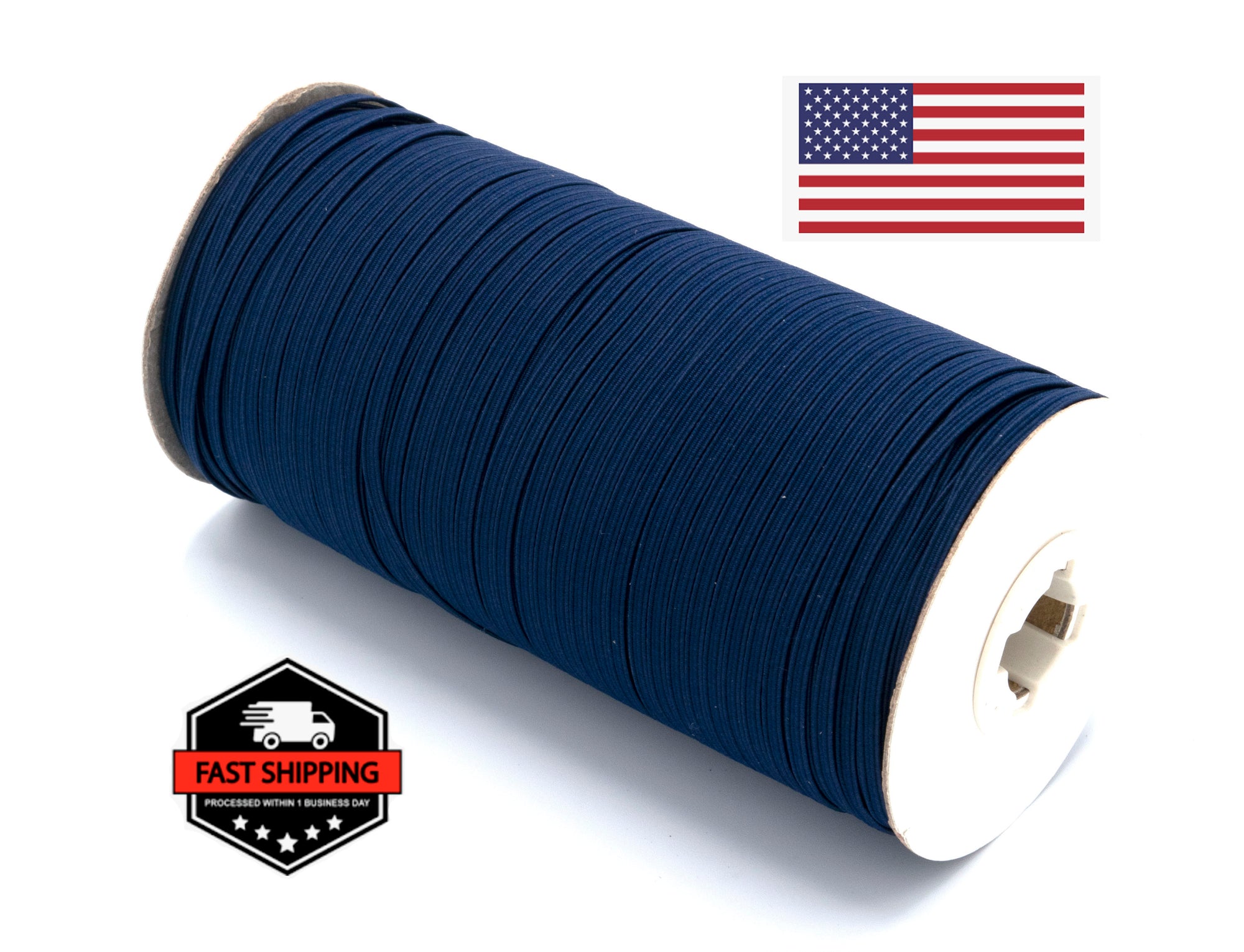 1/8 inch Elastic Navy Blue Elastic