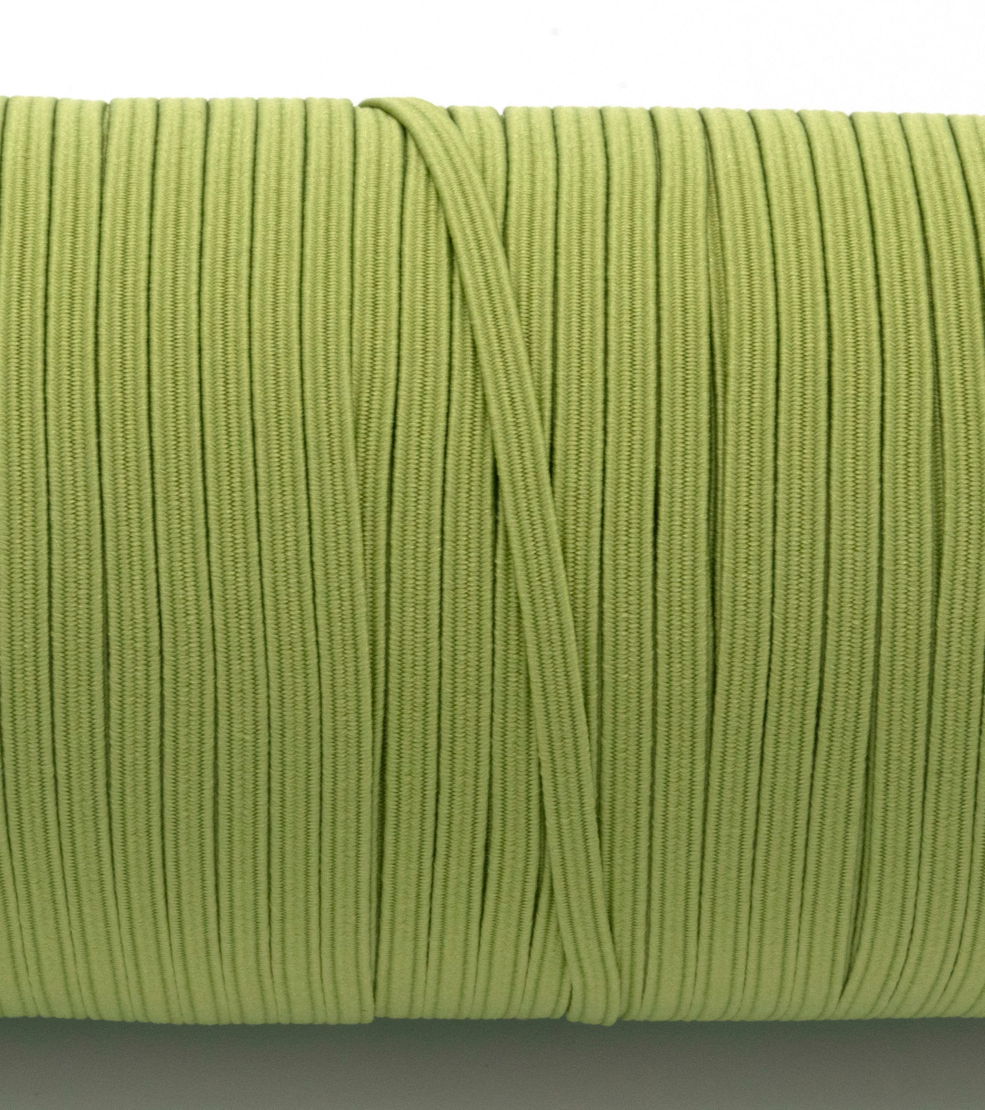 1/8 inch Elastic Spring Moss Green Elastic