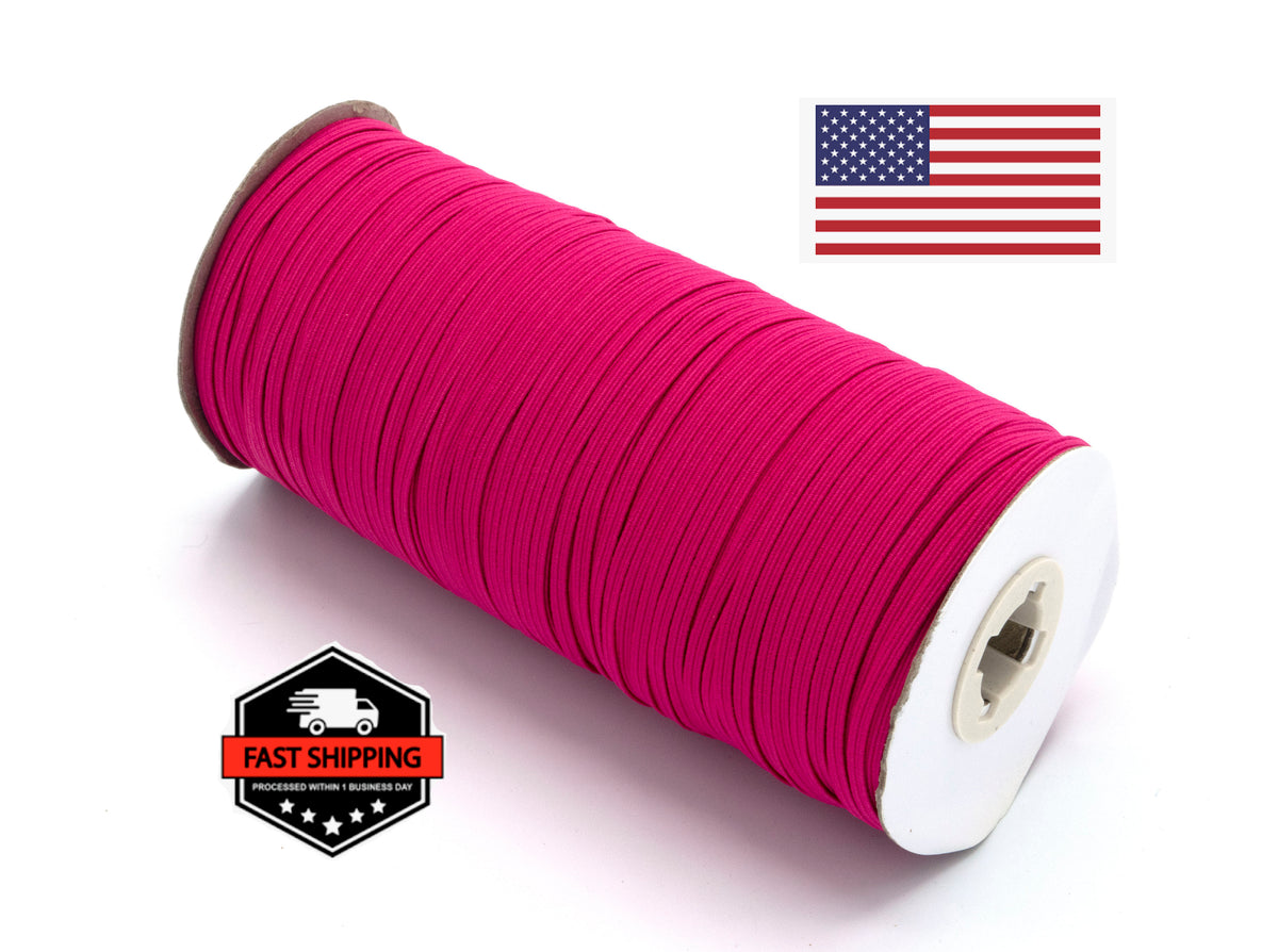 1/8 inch Elastic Shocking Pink Elastic