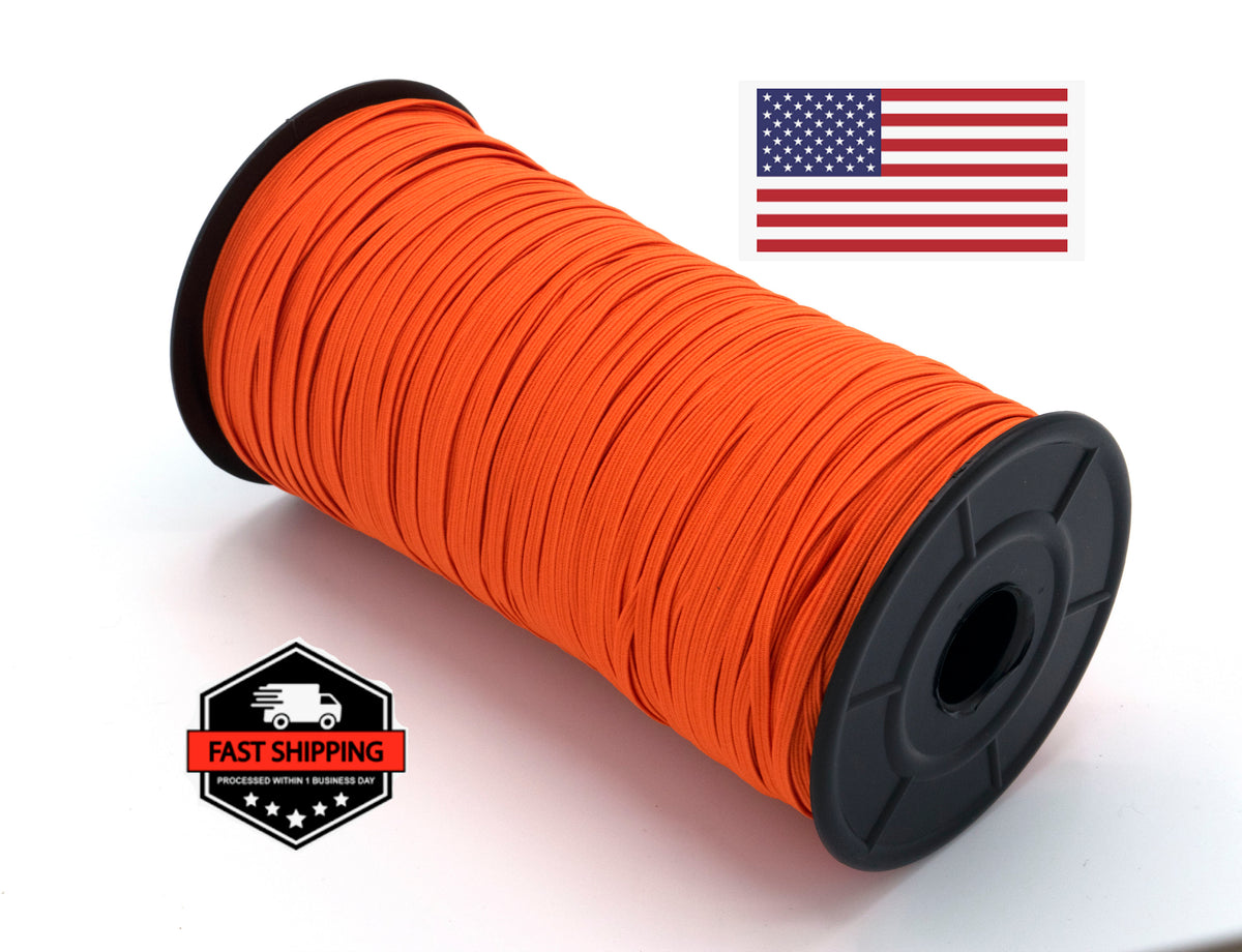 1/8 inch Elastic Orange Elastic