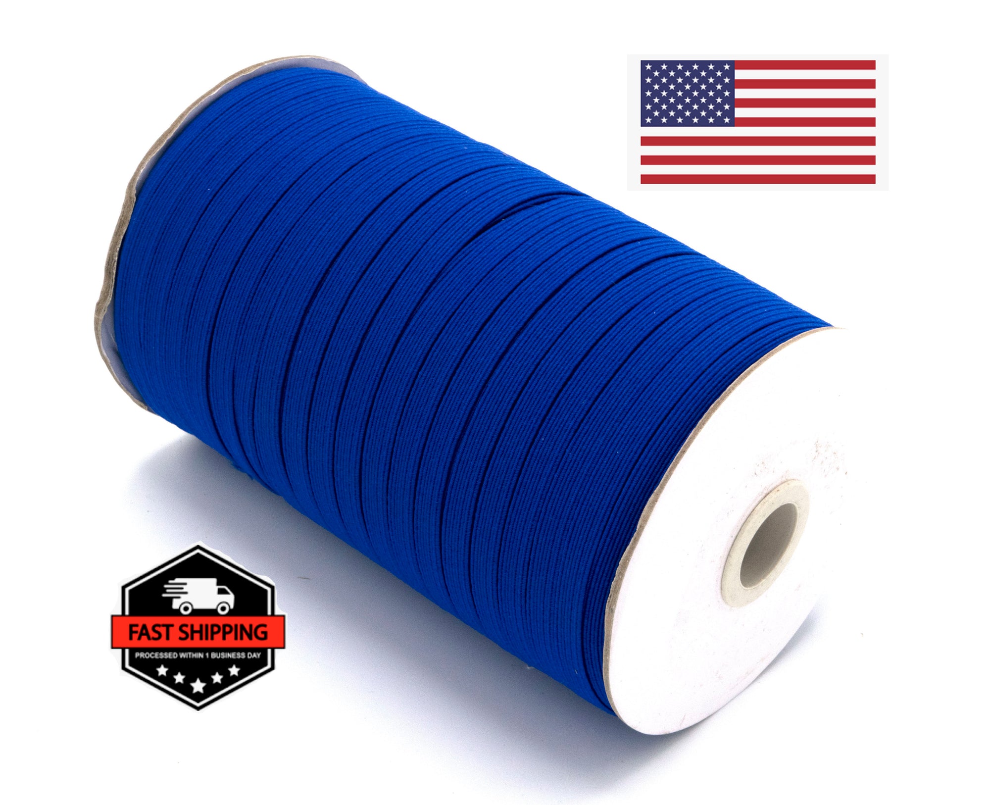 1/4 inch Elastic Cobalt Blue Elastic