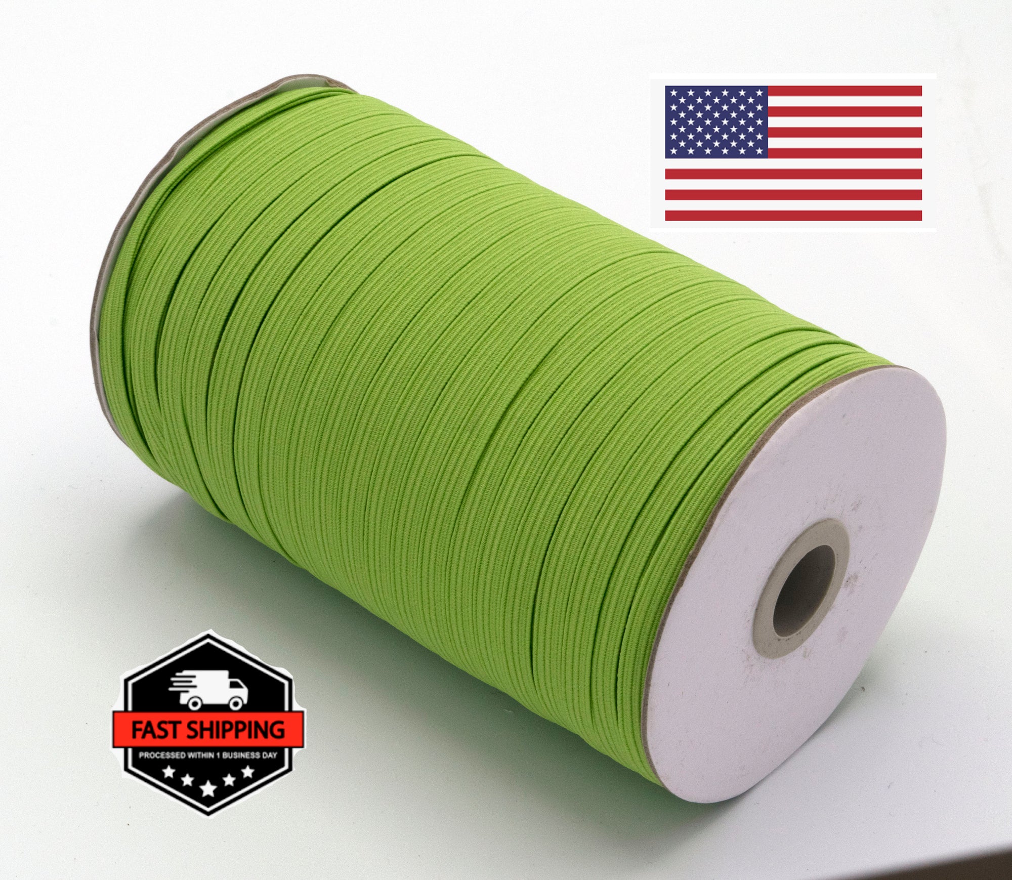 1/4 inch Elastic Jasmine Green Elastic