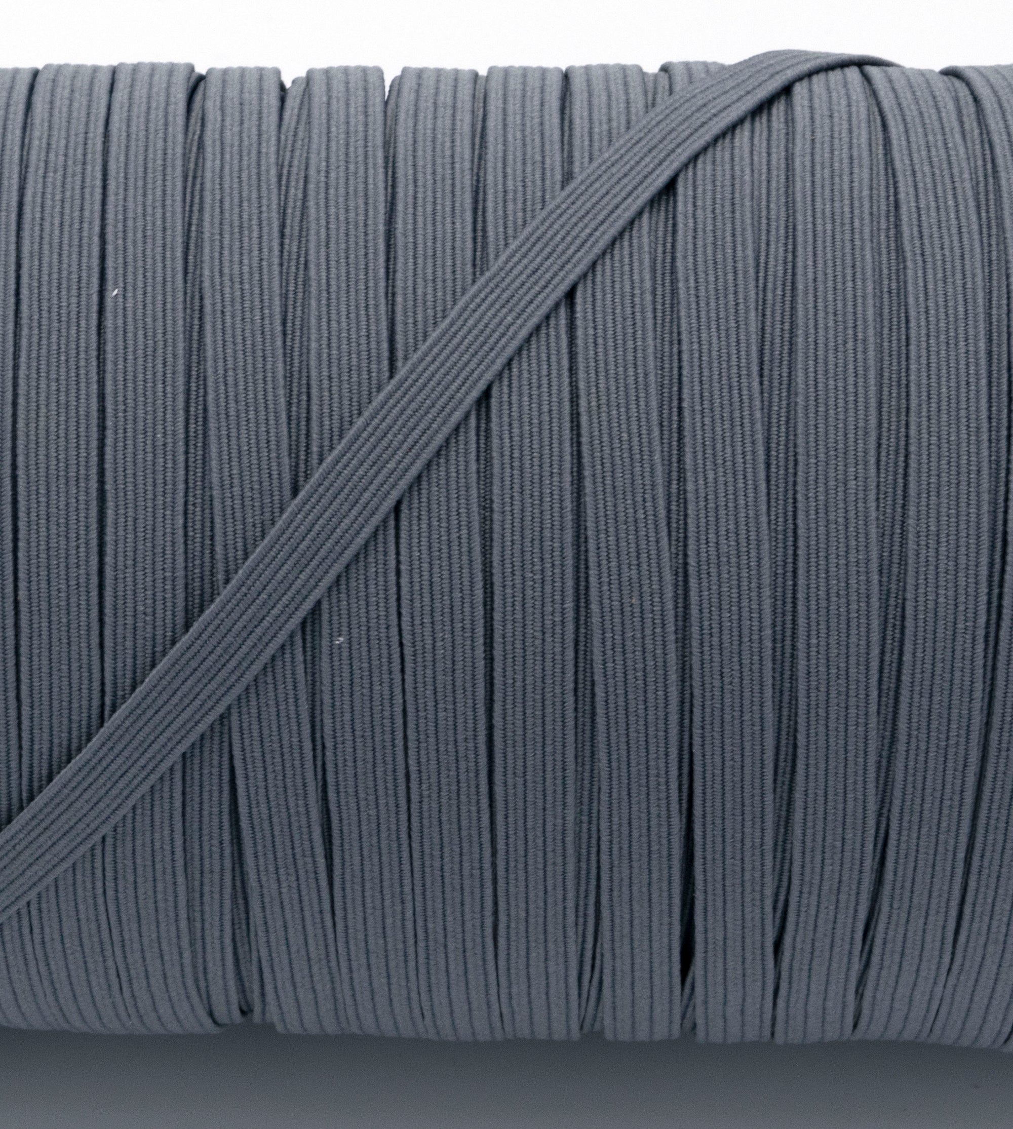 1/4 inch Elastic Metal Grey Elastic