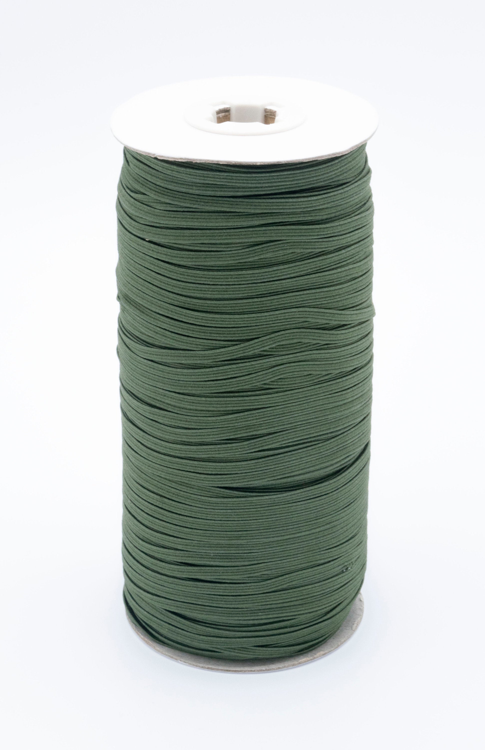 1/8 inch Elastic Moss Green Elastic