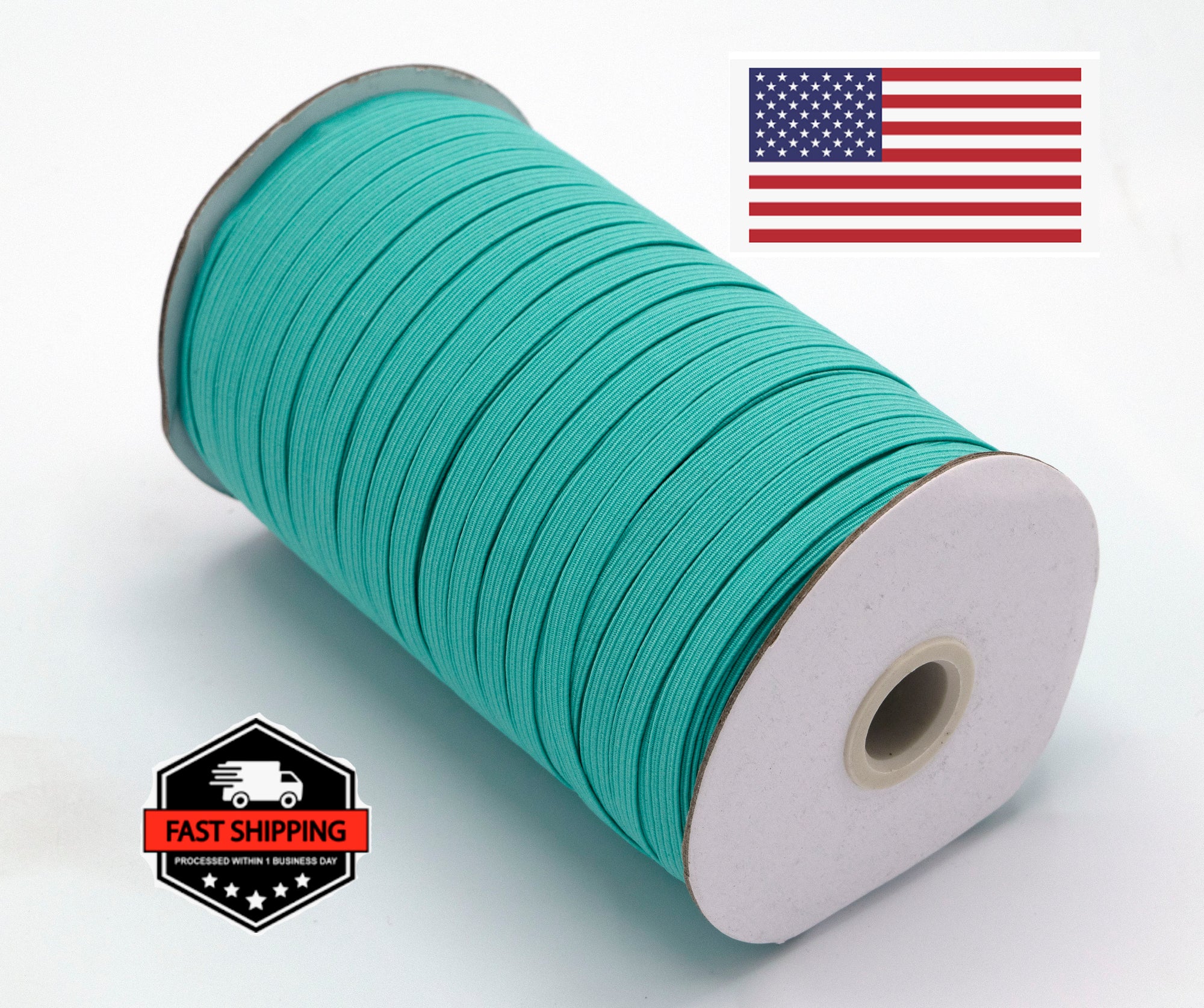 1/4 inch Elastic Aqua Elastic