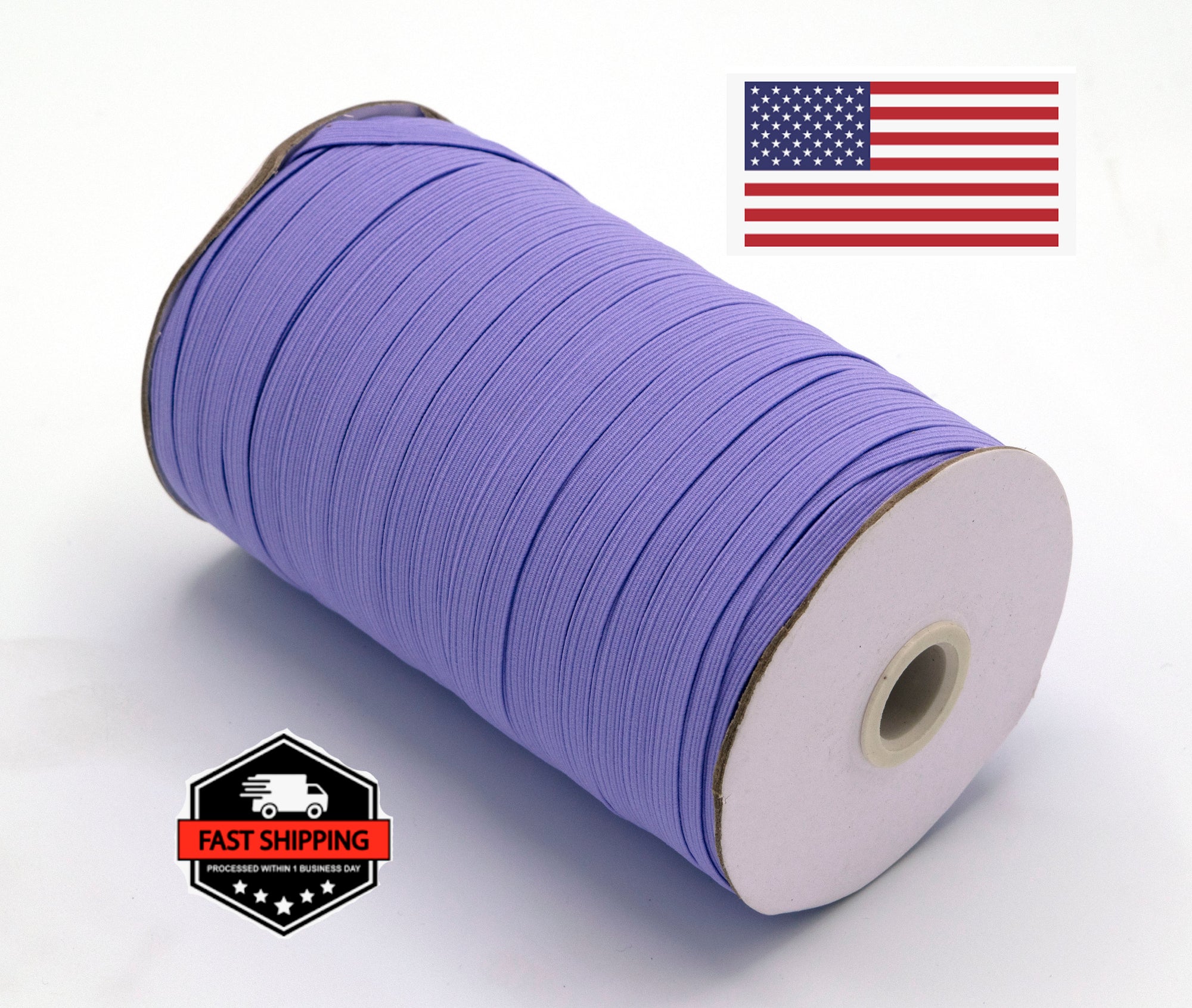 1/4 inch Elastic Lilac Purple Elastic