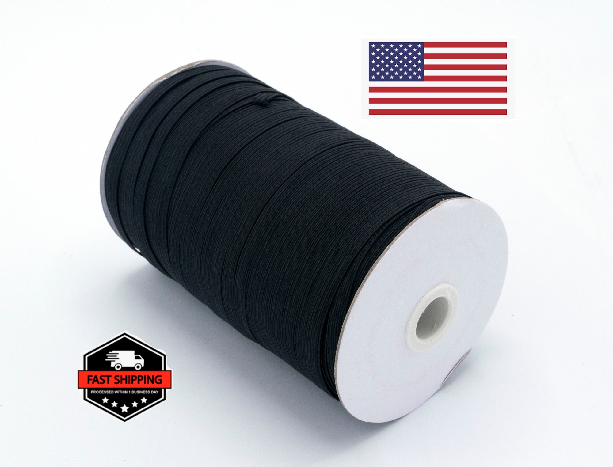 1/4 inch Elastic Black Elastic