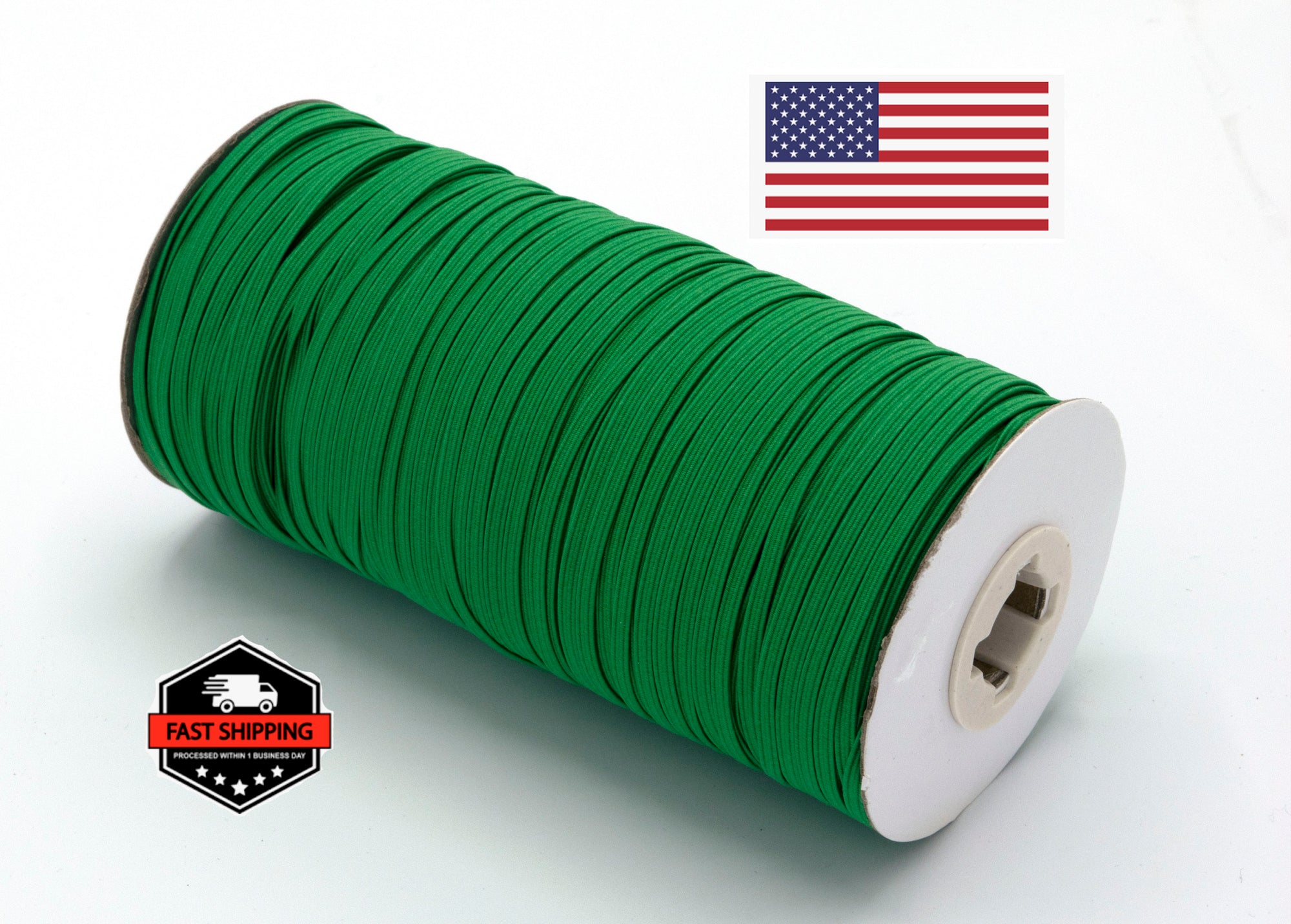 1/8 inch Elastic Green Elastic