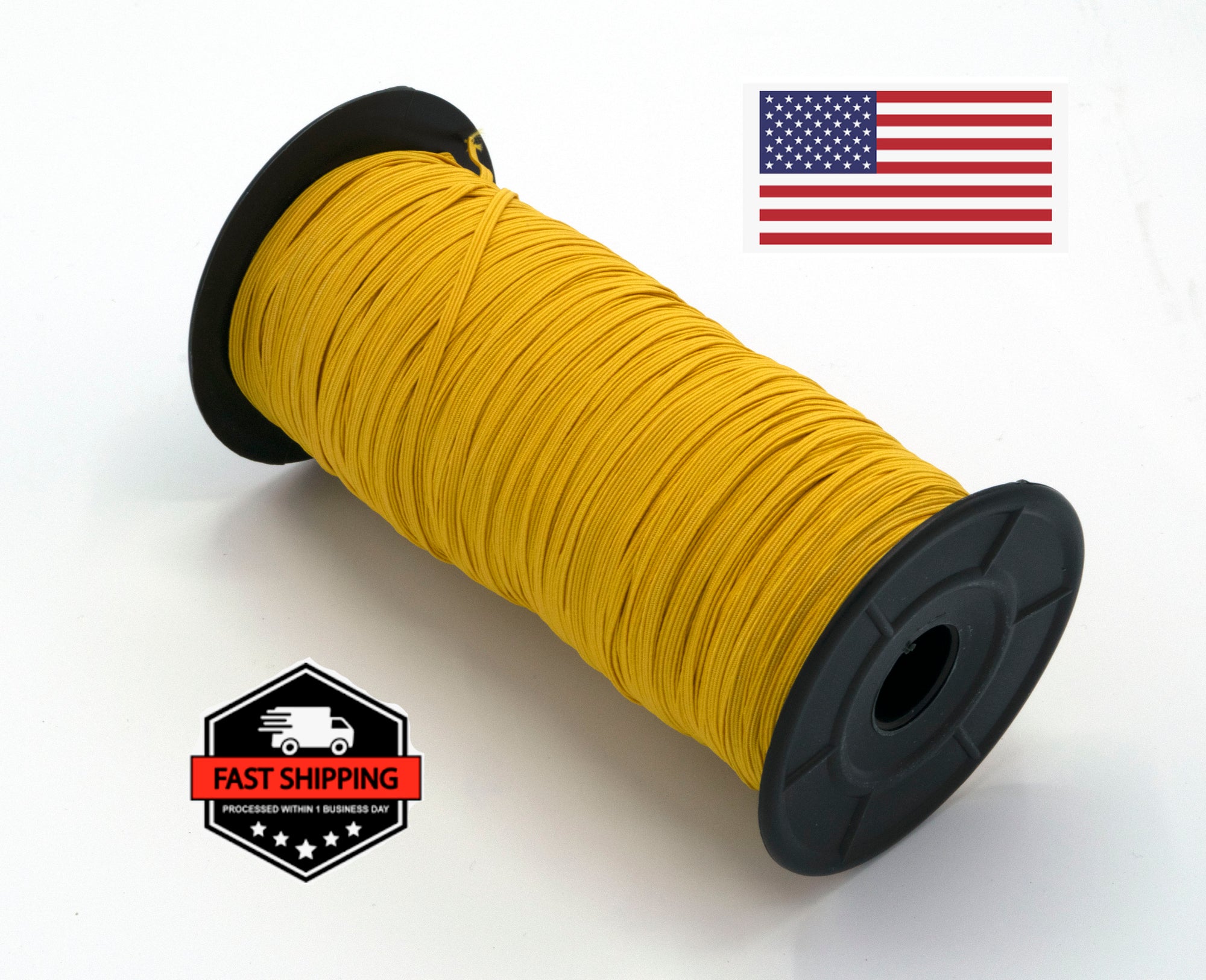 1/8 inch Elastic Yellow Gold Elastic