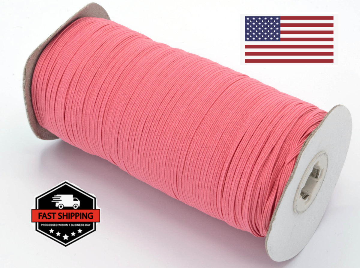 1/8 inch Elastic Pink Coral Elastic