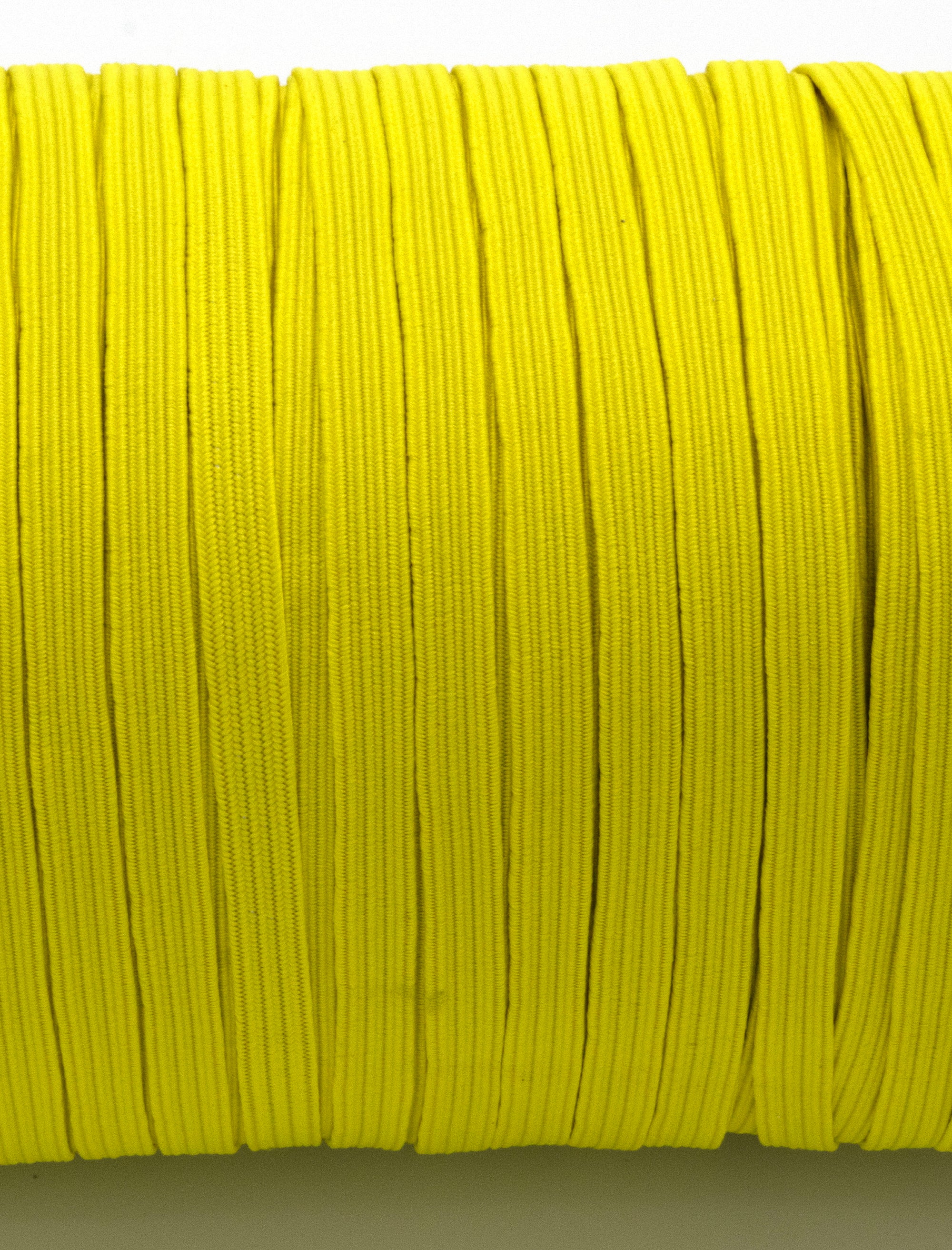 1/4 inch Elastic Lemon Yellow Elastic