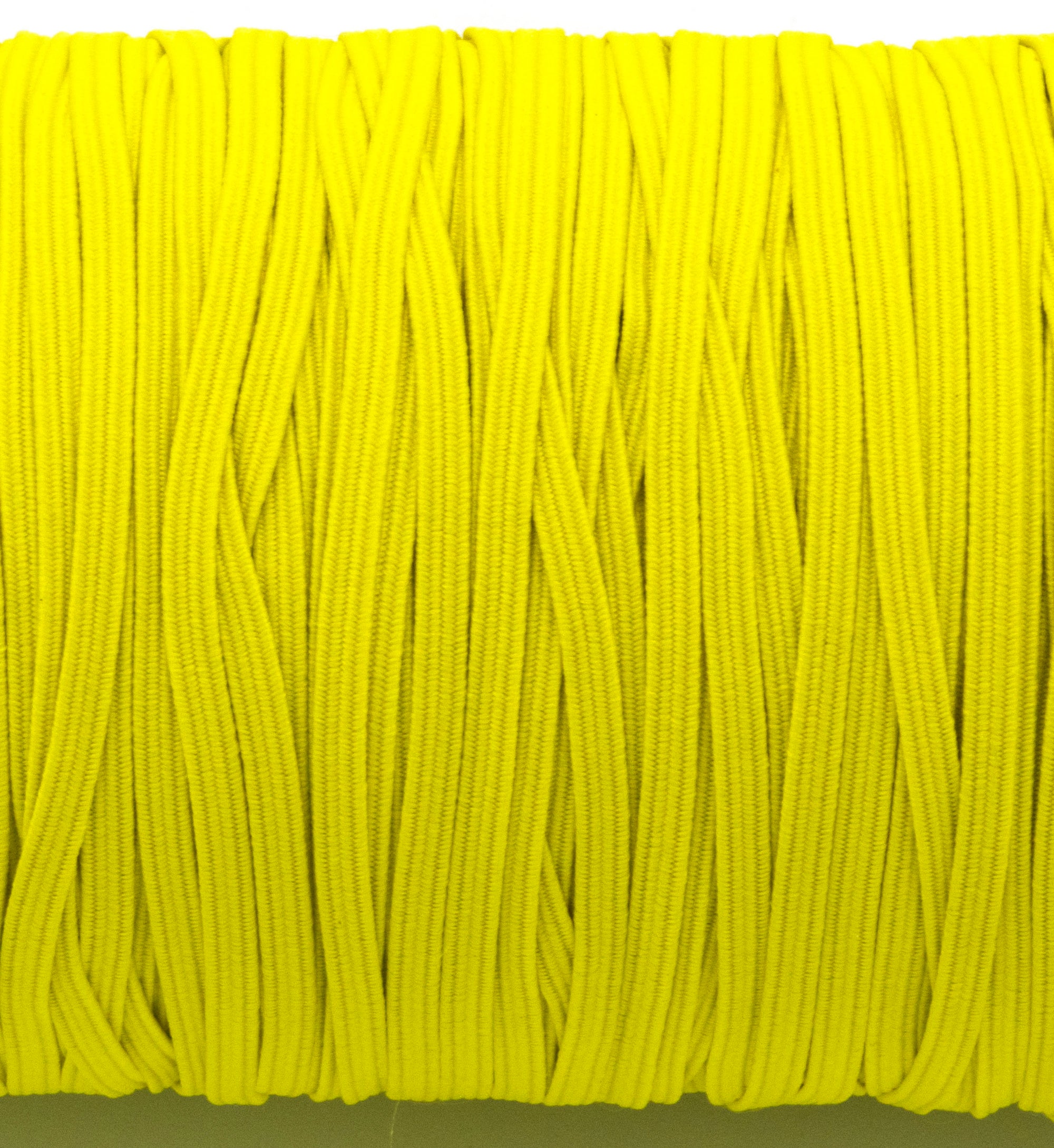 1/8 inch Elastic Lemon Yellow Elastic