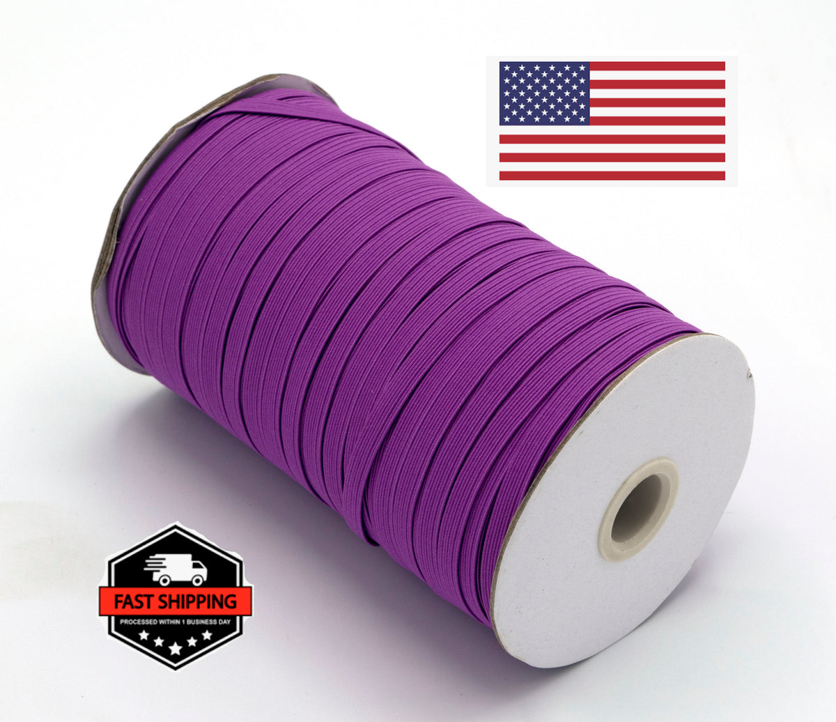 1/4 inch Elastic Raspberry Plum Elastic