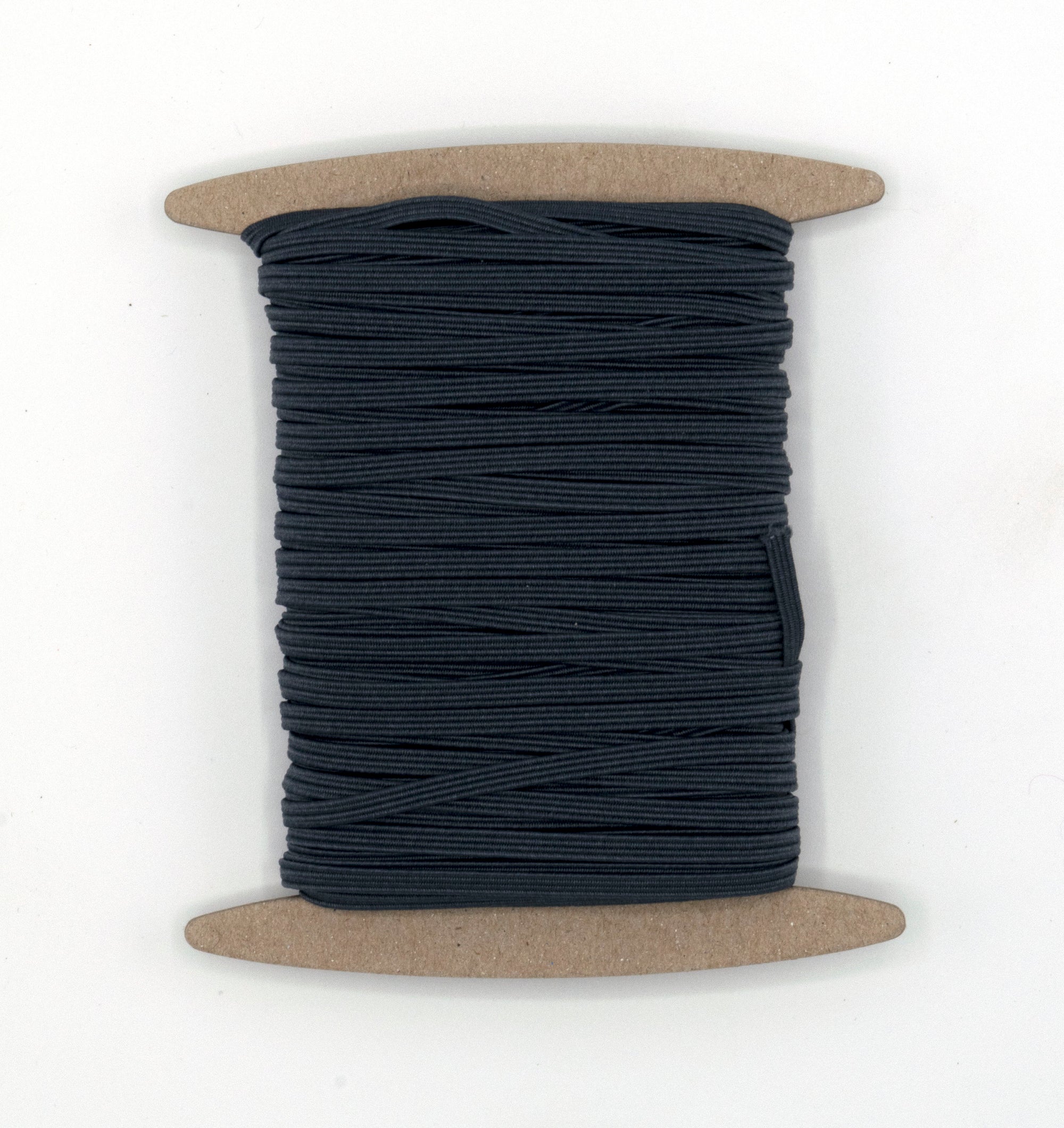 1/8 inch Elastic Dark Charcoal Grey Elastic