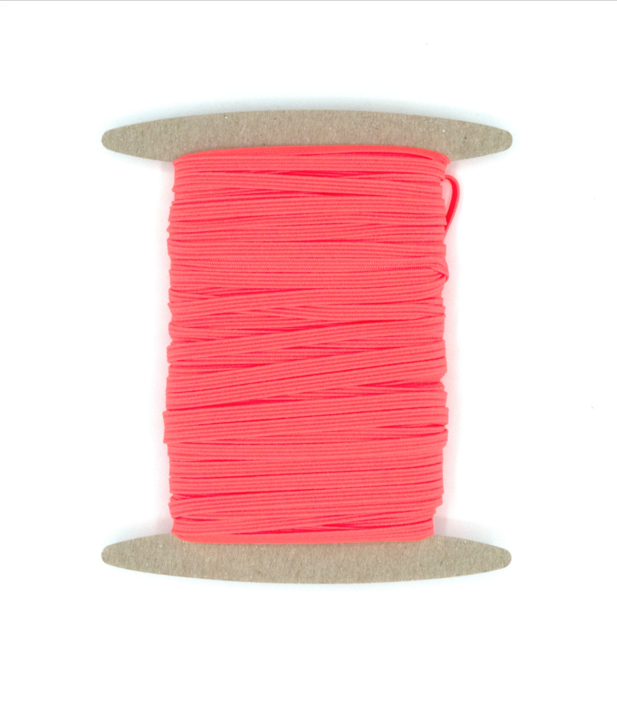 1/8 inch Elastic Fluorescent Coral Elastic