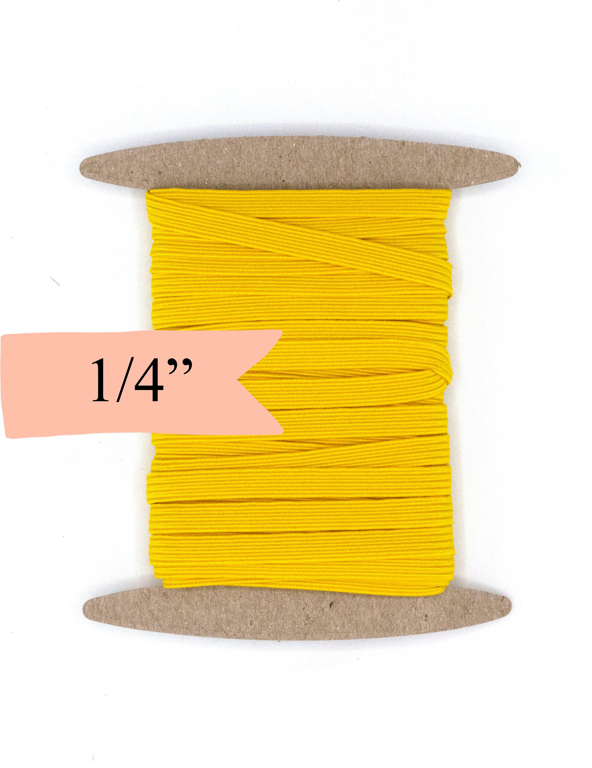 1/4 inch Elastic Yellow Elastic